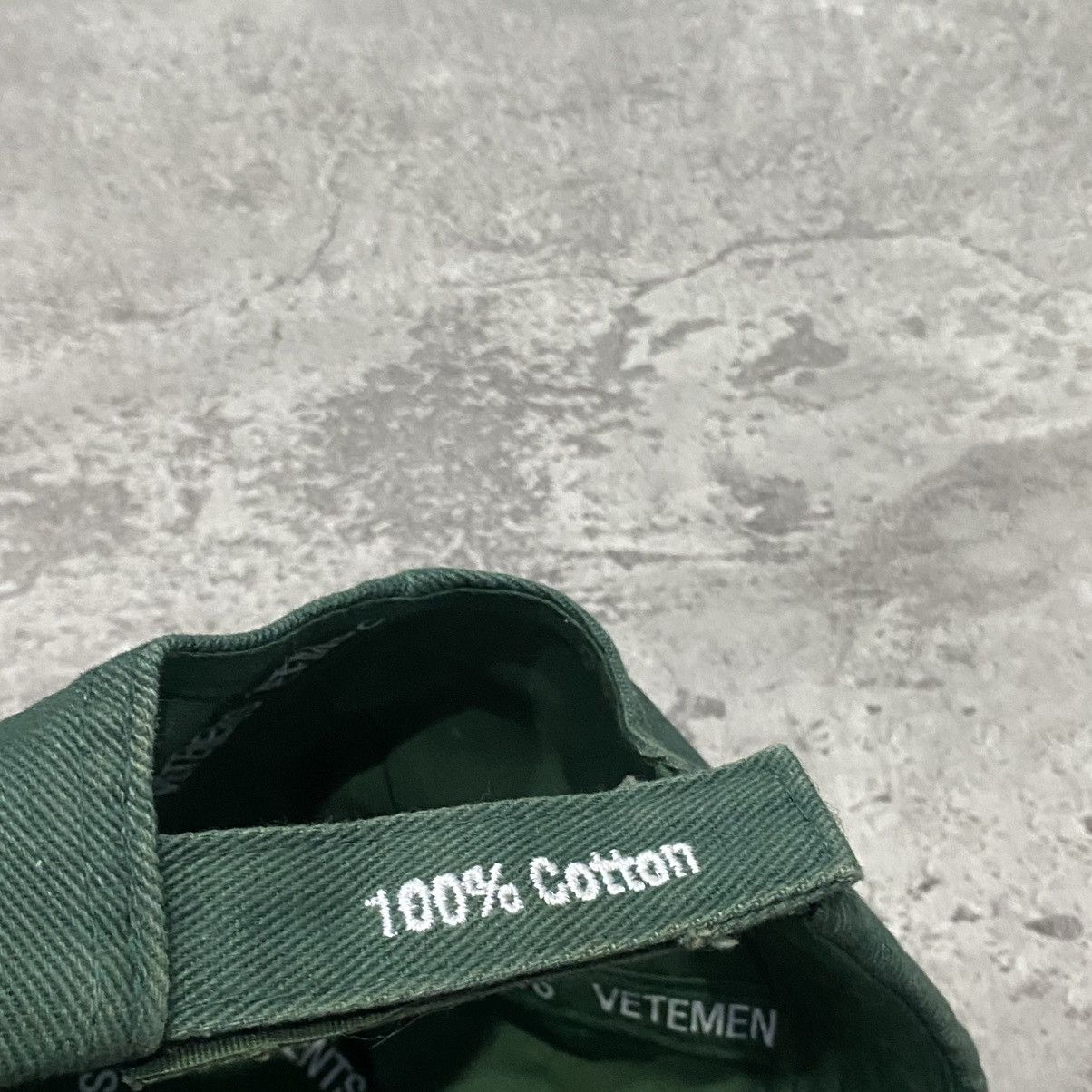 Vetements Vetements Spellout Cap Green Size ONE SIZE - 3 Thumbnail