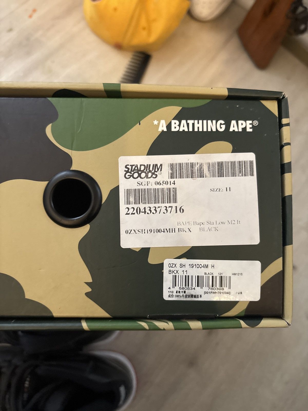 Bape Black suede bapestas Size US 11 / EU 44 - 6 Thumbnail