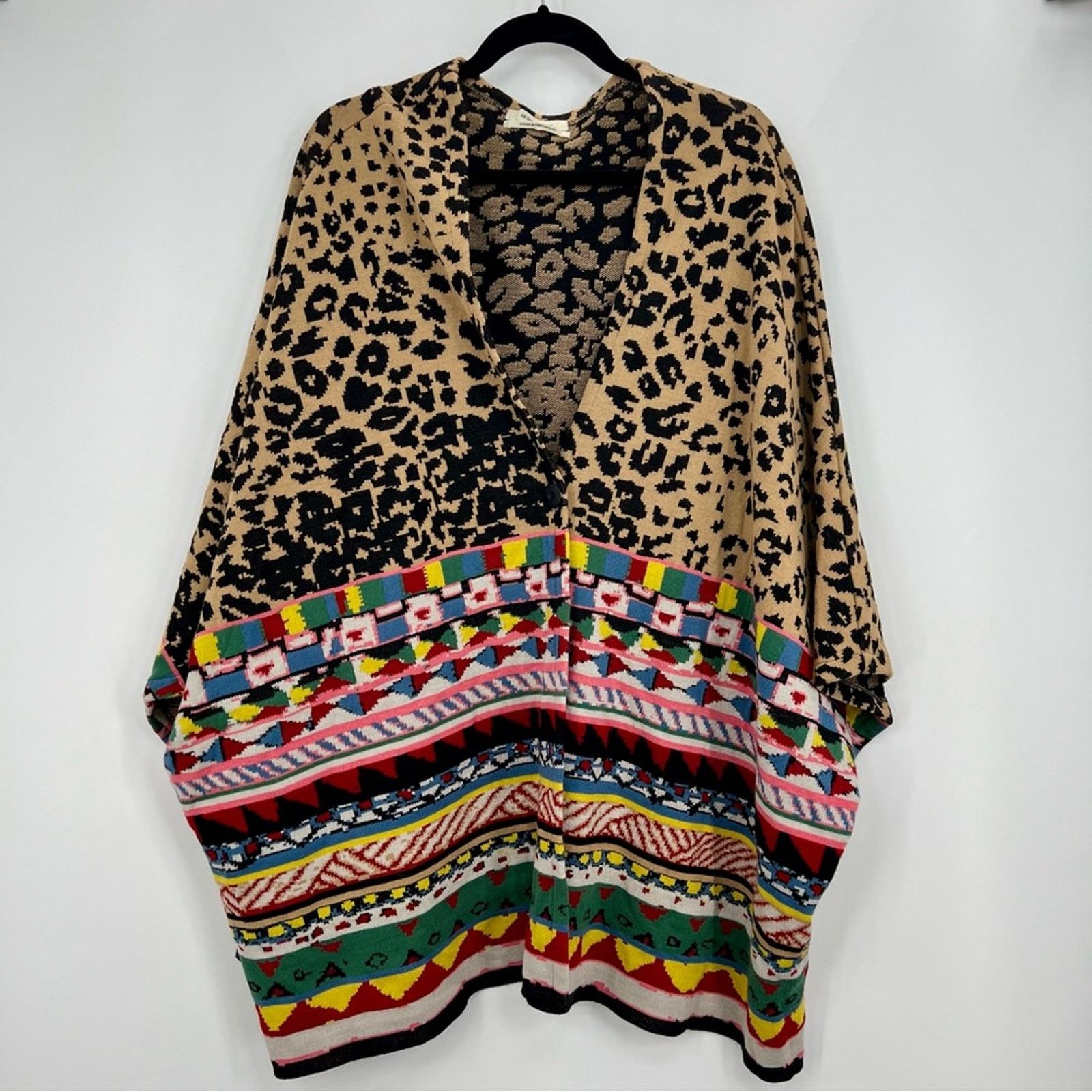 Anthropologie Anthropologie Aldo Martins Annistyn Knit Kimono Cardigan 3X Size 3XL / US 20-22 - 2 Thumbnail
