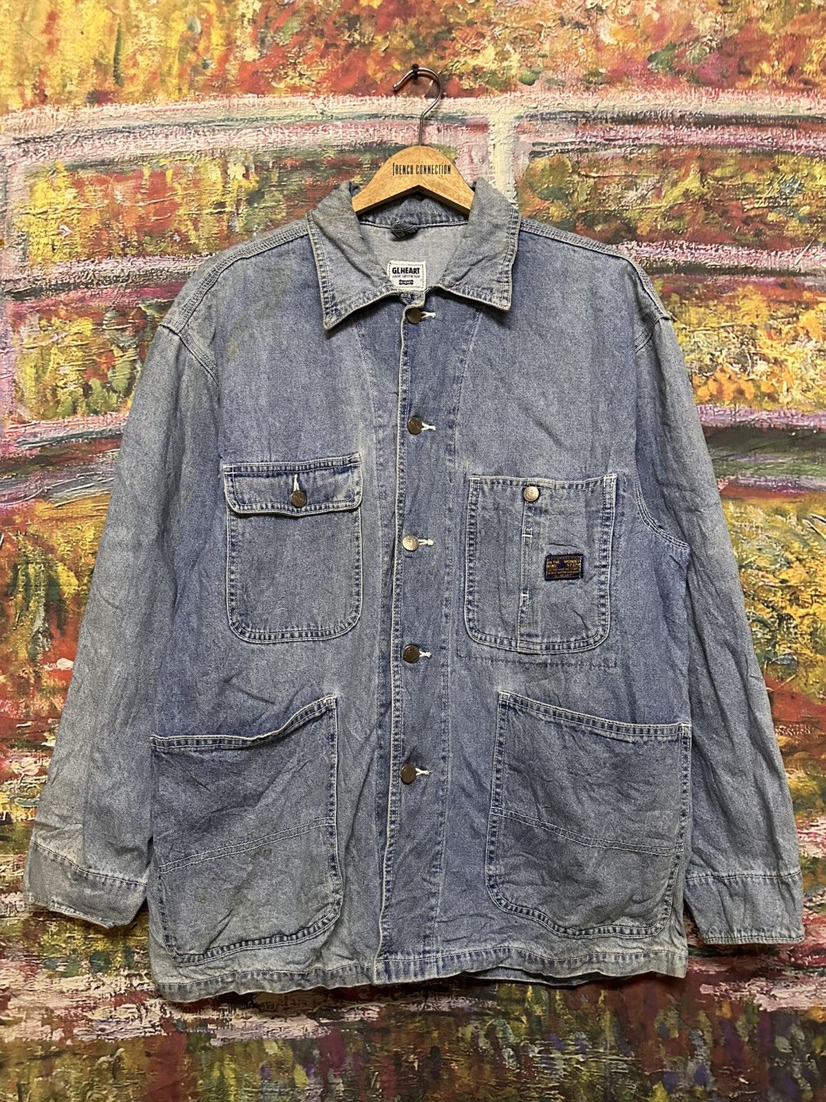 Japanese Brand Vintage GL HEART Denim Jacket Size US M / EU 48-50 / 2 - 3 Thumbnail