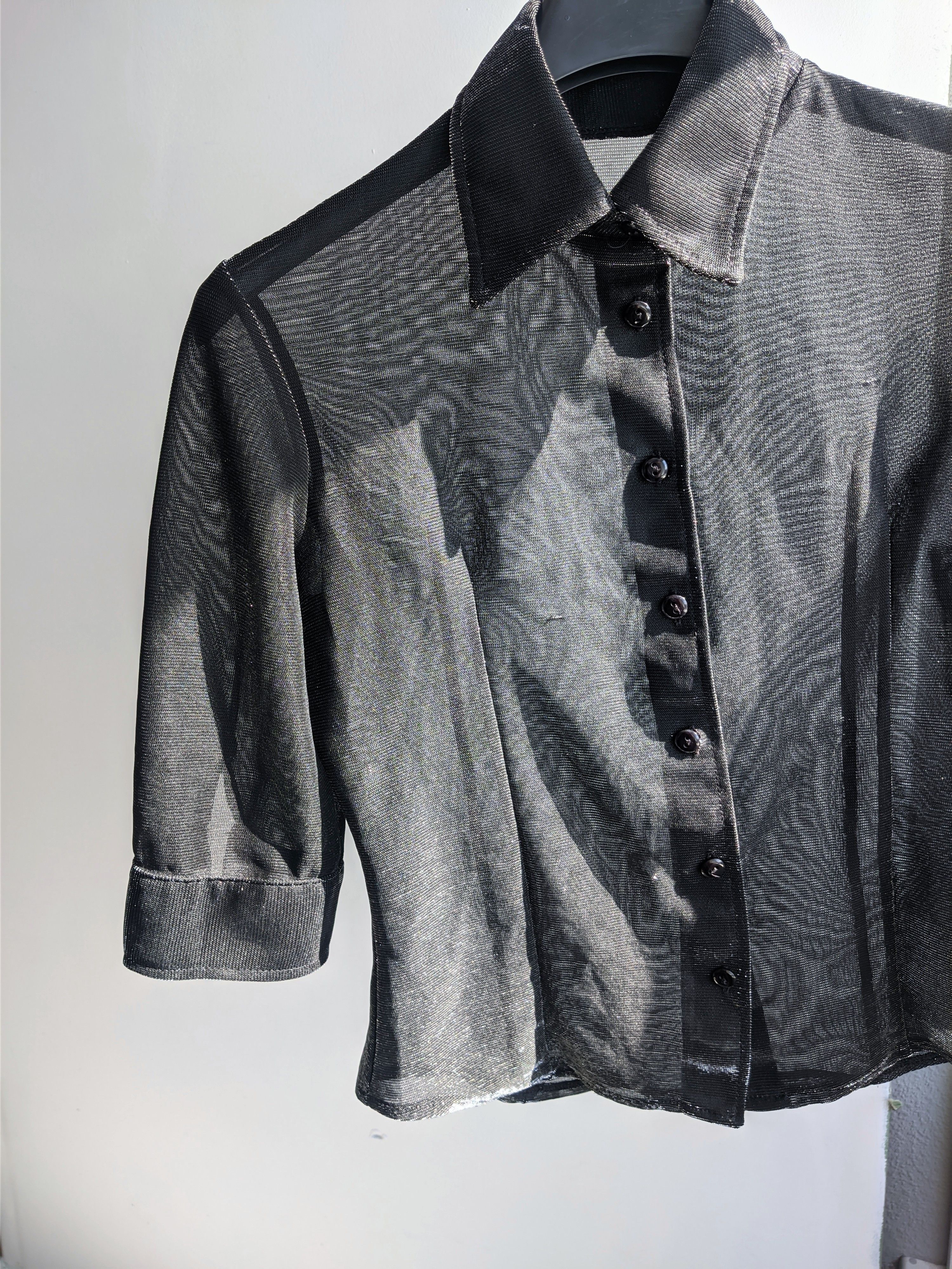 Hysteric Glamour Vintage shine shirt y2k translucent goth Size M / US 6-8 / IT 42-44 - 7 Thumbnail