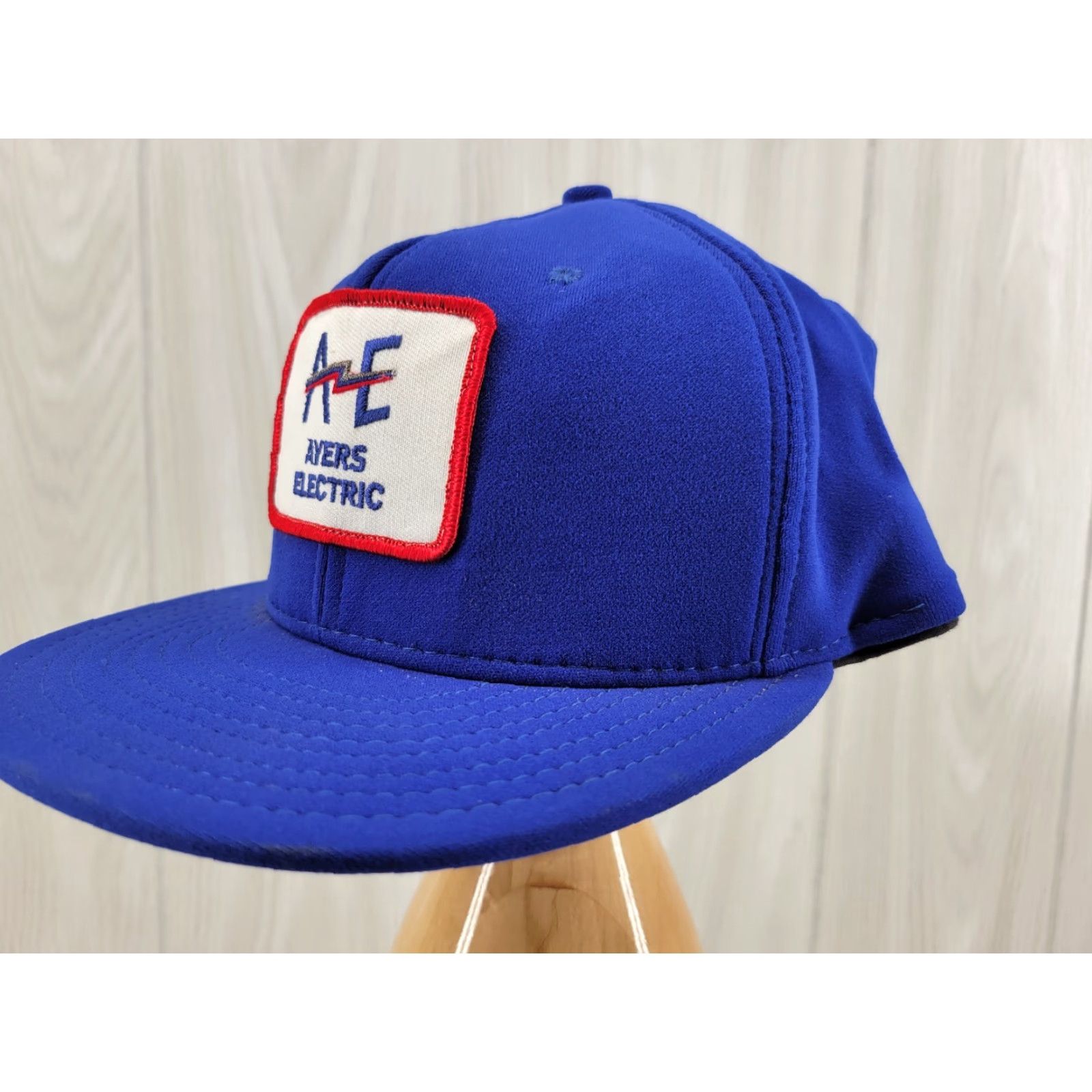 Vintage VINTAGE Ayers Electric Hat Blue Snapback USA Made Men One Size Blue Trucker Hat Mens Size ONE SIZE - 3 Thumbnail