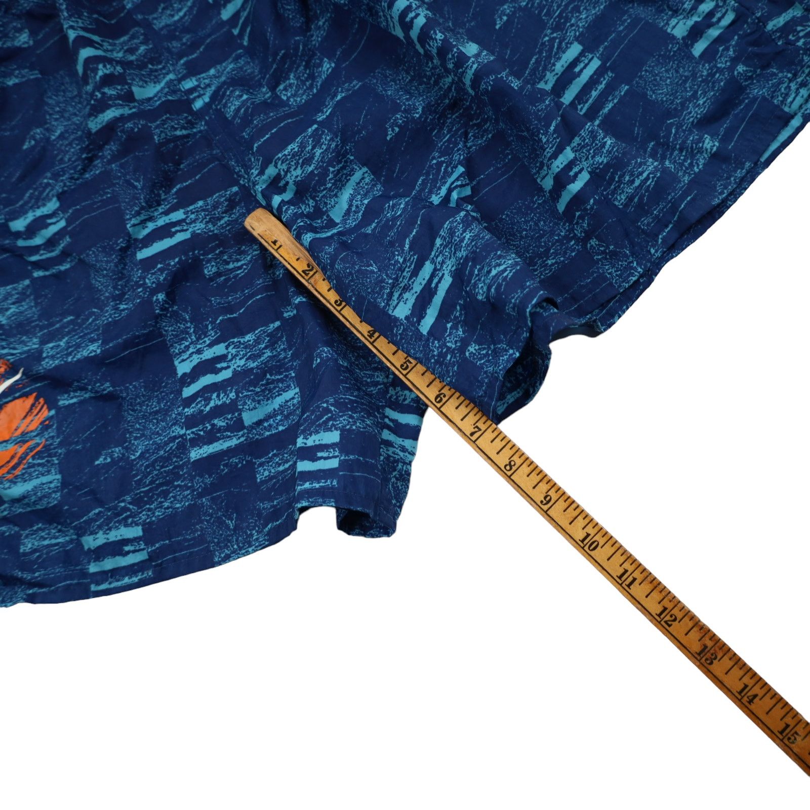 Nike × Vintage Vintage 90s Nike Crazy Abstract Print Swim Trunks Size US 36 / EU 52 - 9 Thumbnail