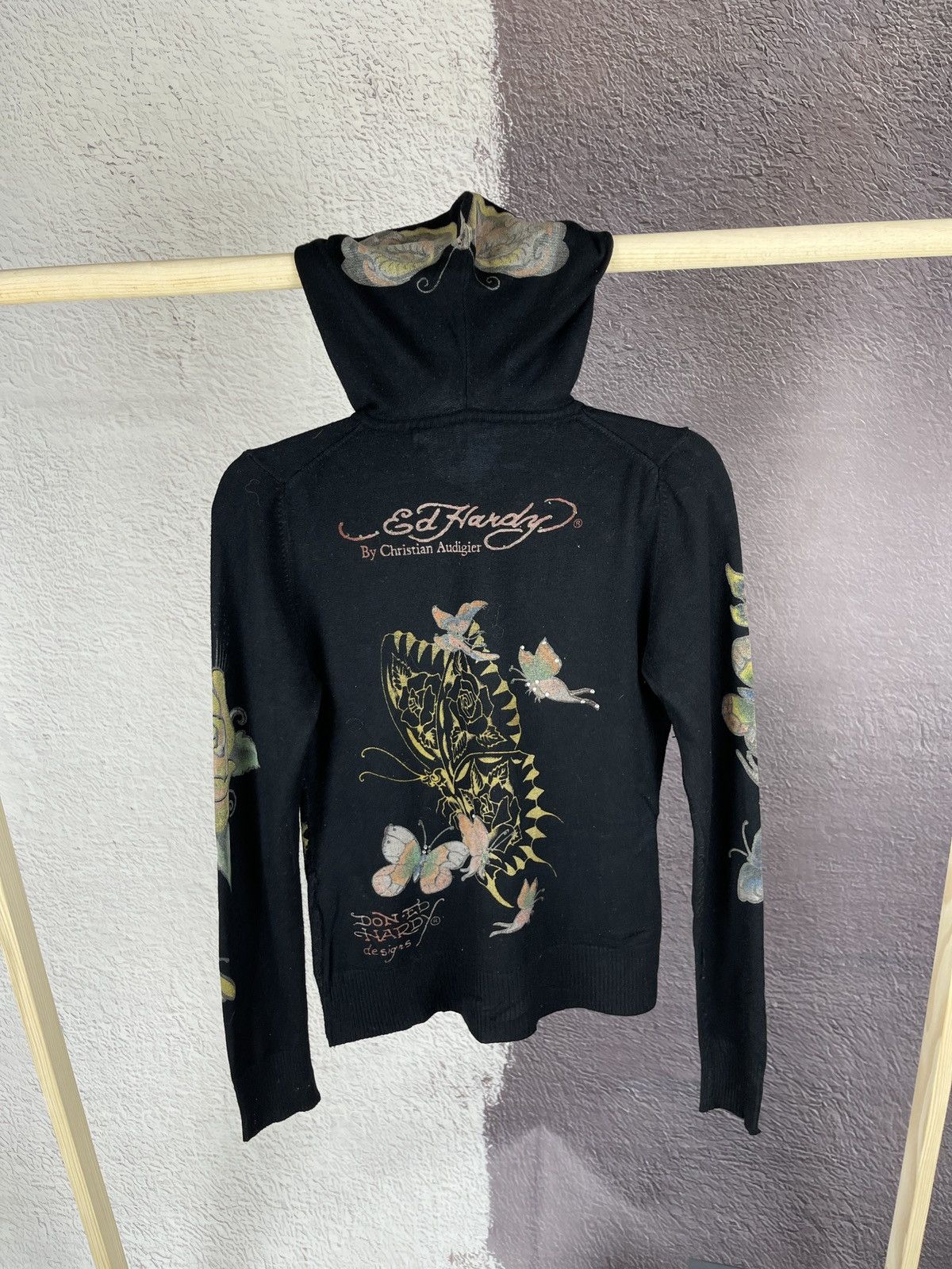 Christian Audigier Ed Hardy by Christian Audigier Butterfly print hoodie Size S / US 4 / IT 40 - 3 Thumbnail