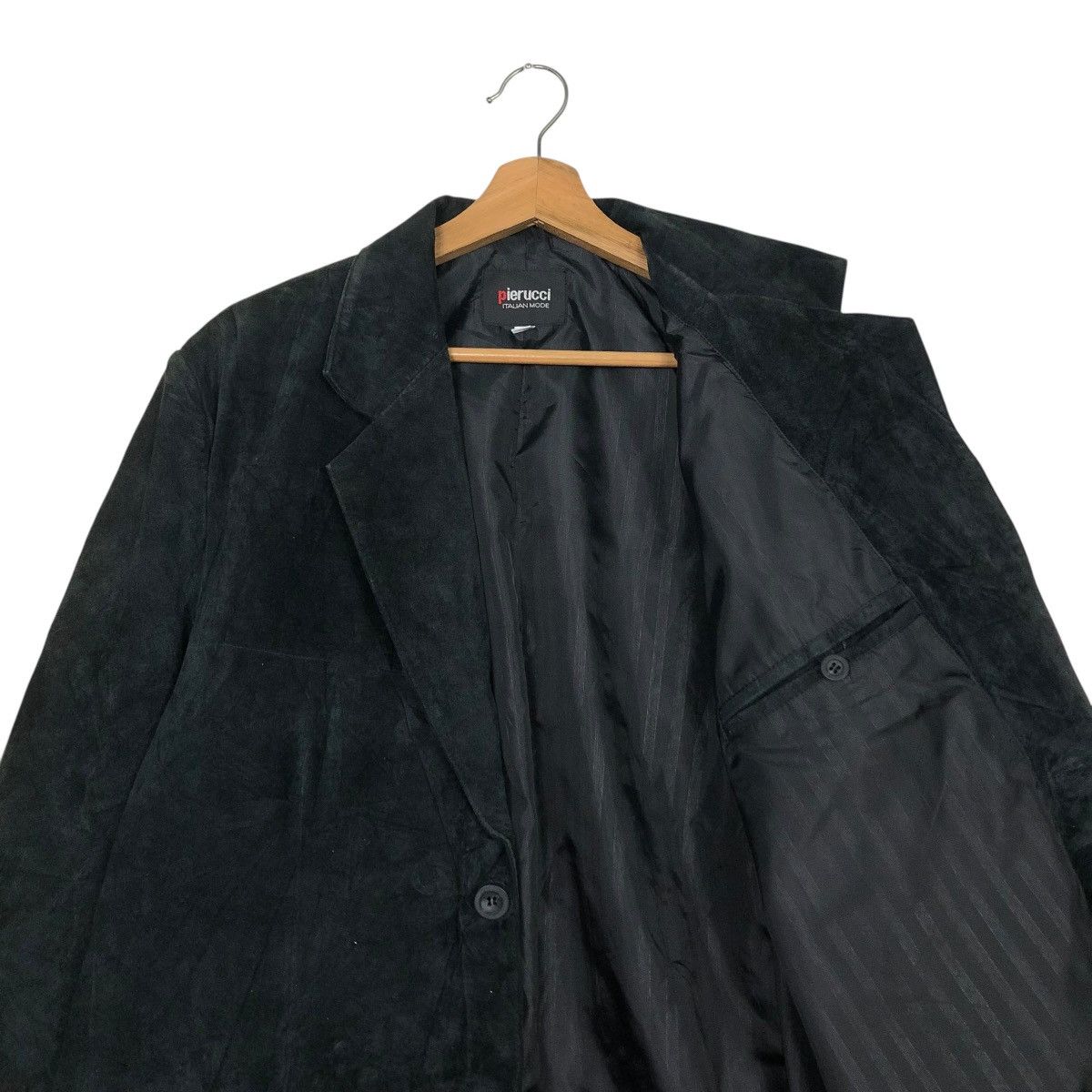 Japanese Brand 🔥VINTAGE SUEDE LEATHER JACKET PIERUCCI ITALIAN ISSEY MIYAKE Size L / US 10 / IT 46 - 14 Thumbnail
