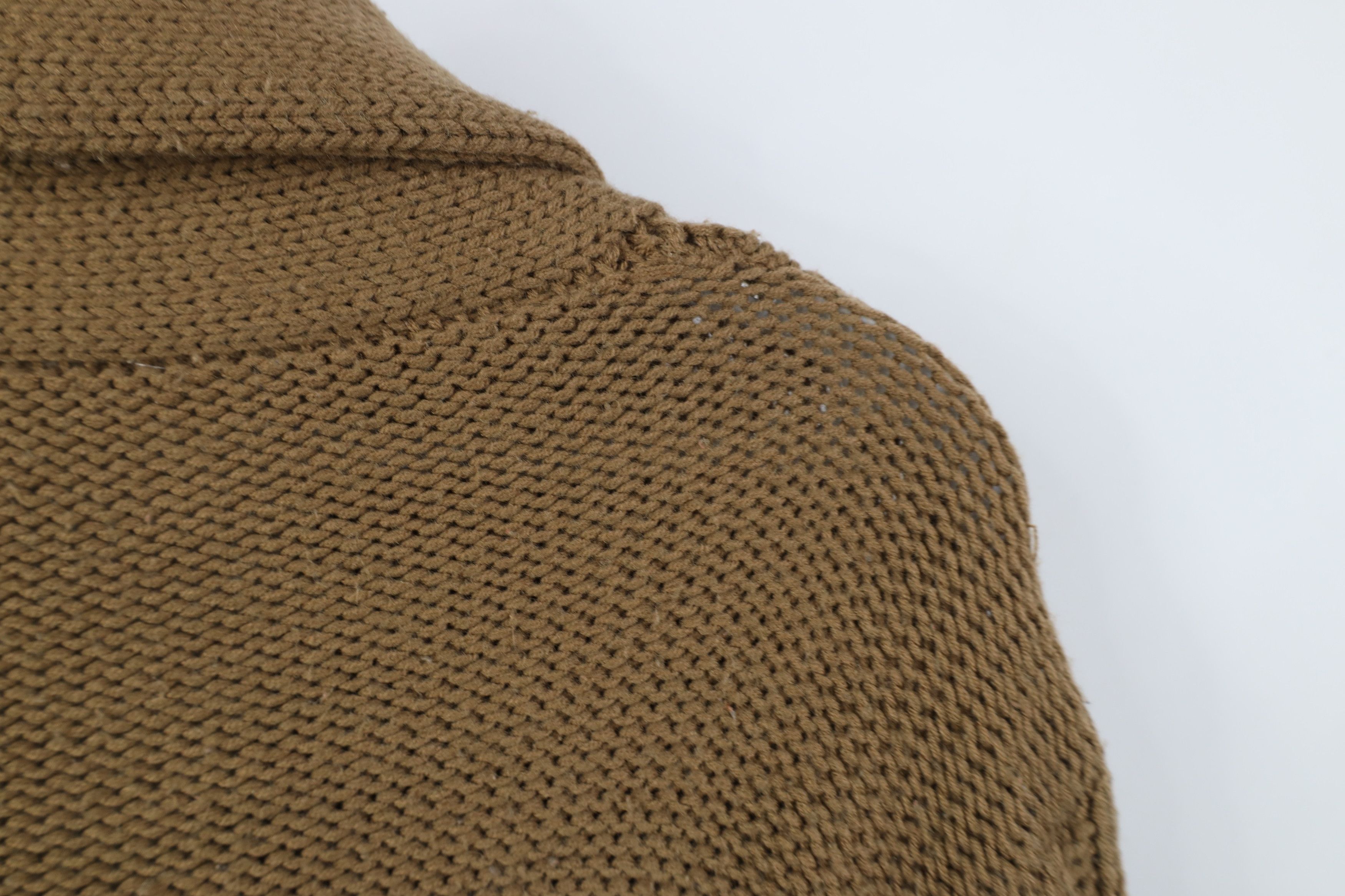 Vintage Vintage 70s Streetwear Fisherman Shawl Cardigan Sweater Size M / US 6-8 / IT 42-44 - 8 Thumbnail