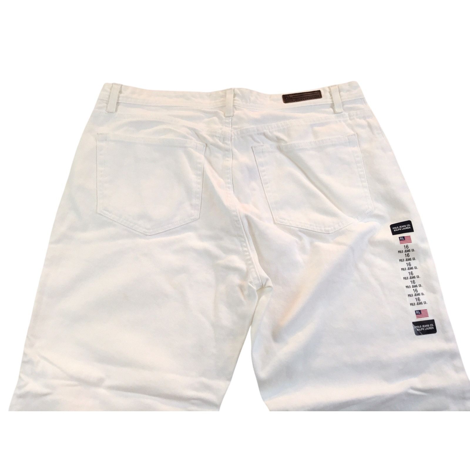 Polo Ralph Lauren Ralph Lauren Polo Jeans Company White 16 Cropped Relaxed NWT Size 38" / US 16 / IT 52 - 2 Thumbnail