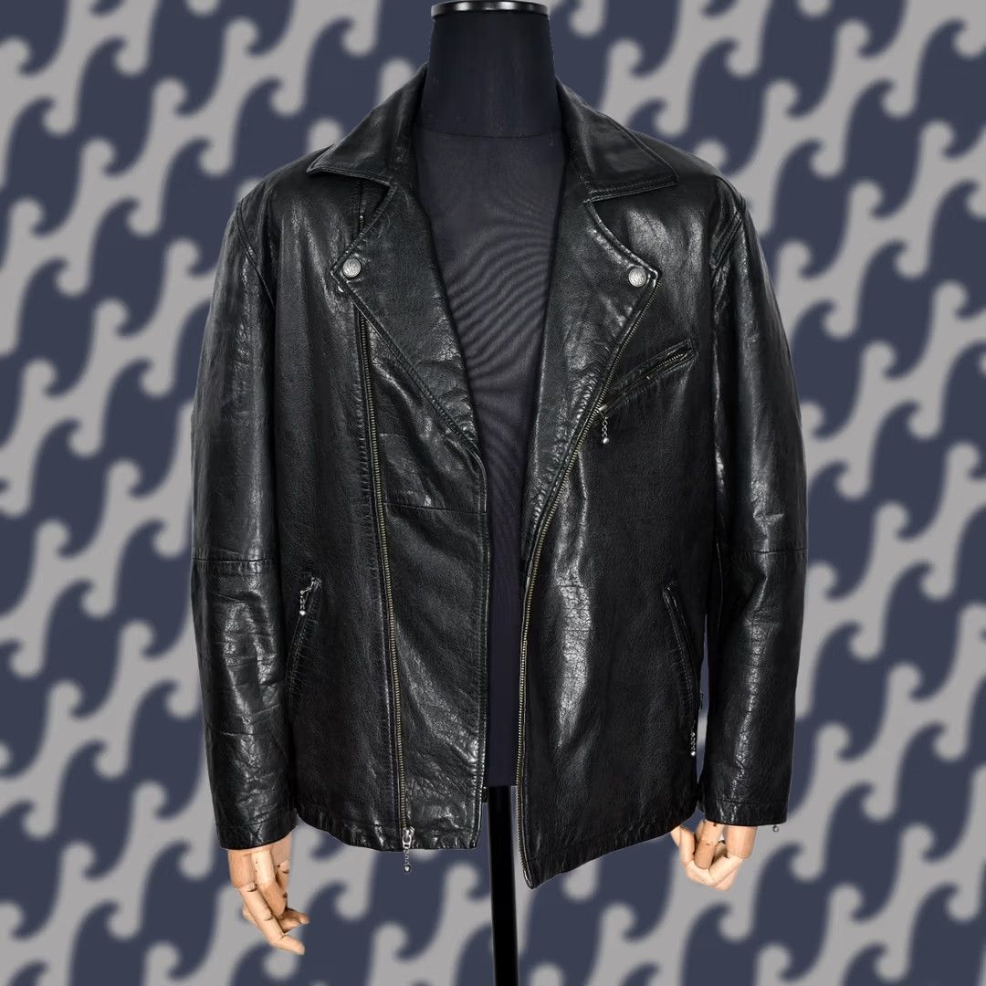 Levi's Levi's Motorcycle Jacket Biker Men's XL Leather Black Size US XL / EU 56 / 4 - 1 Thumbnail