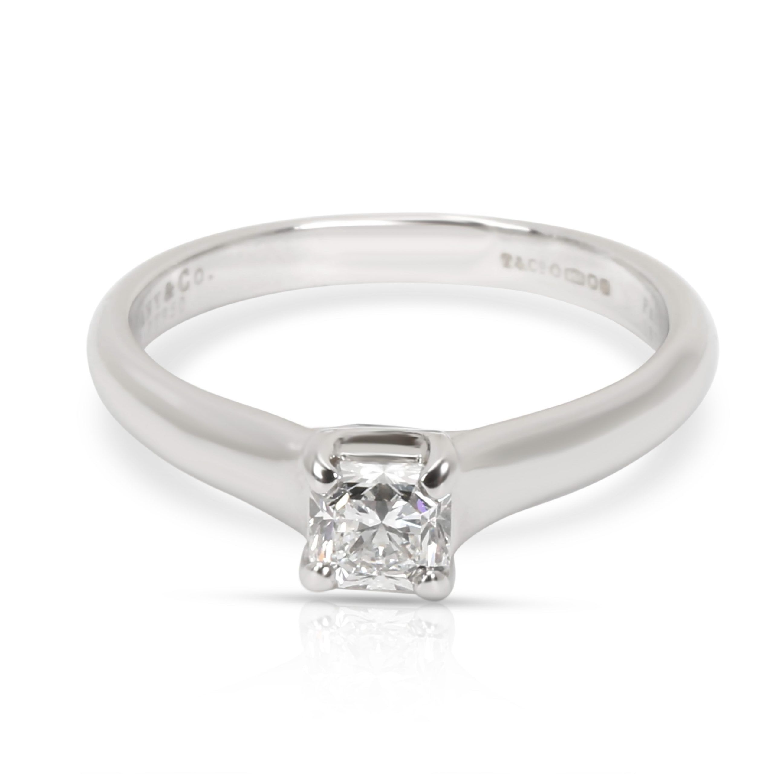 Tiffany & Co. Lucida Diamond Engagement Ring in Platinum G VS1 0.36 CTW