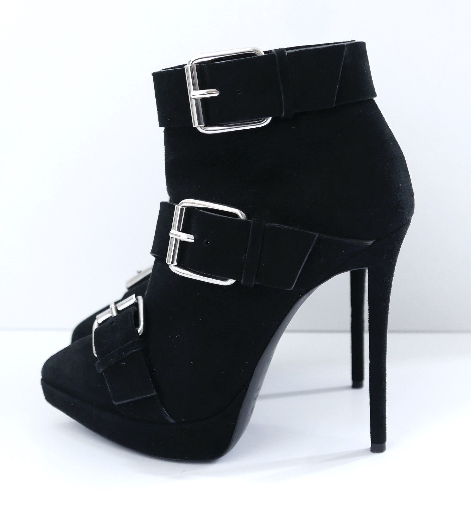 Giuseppe Zanotti Giuseppe Zanotti Emy Buckle Detail Platform Ankle Boots Size US 6.5 / IT 36.5 - 1 Thumbnail