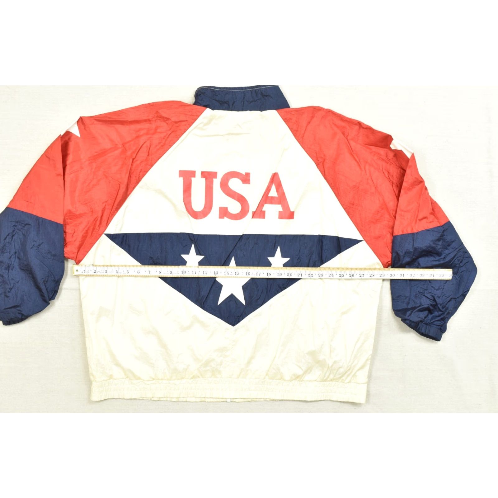 Vintage VINTAGE USA Olympic Windbreaker Jacket Mens Large Red White Blue Zip Logo Size US L / EU 52-54 / 3 - 3 Thumbnail