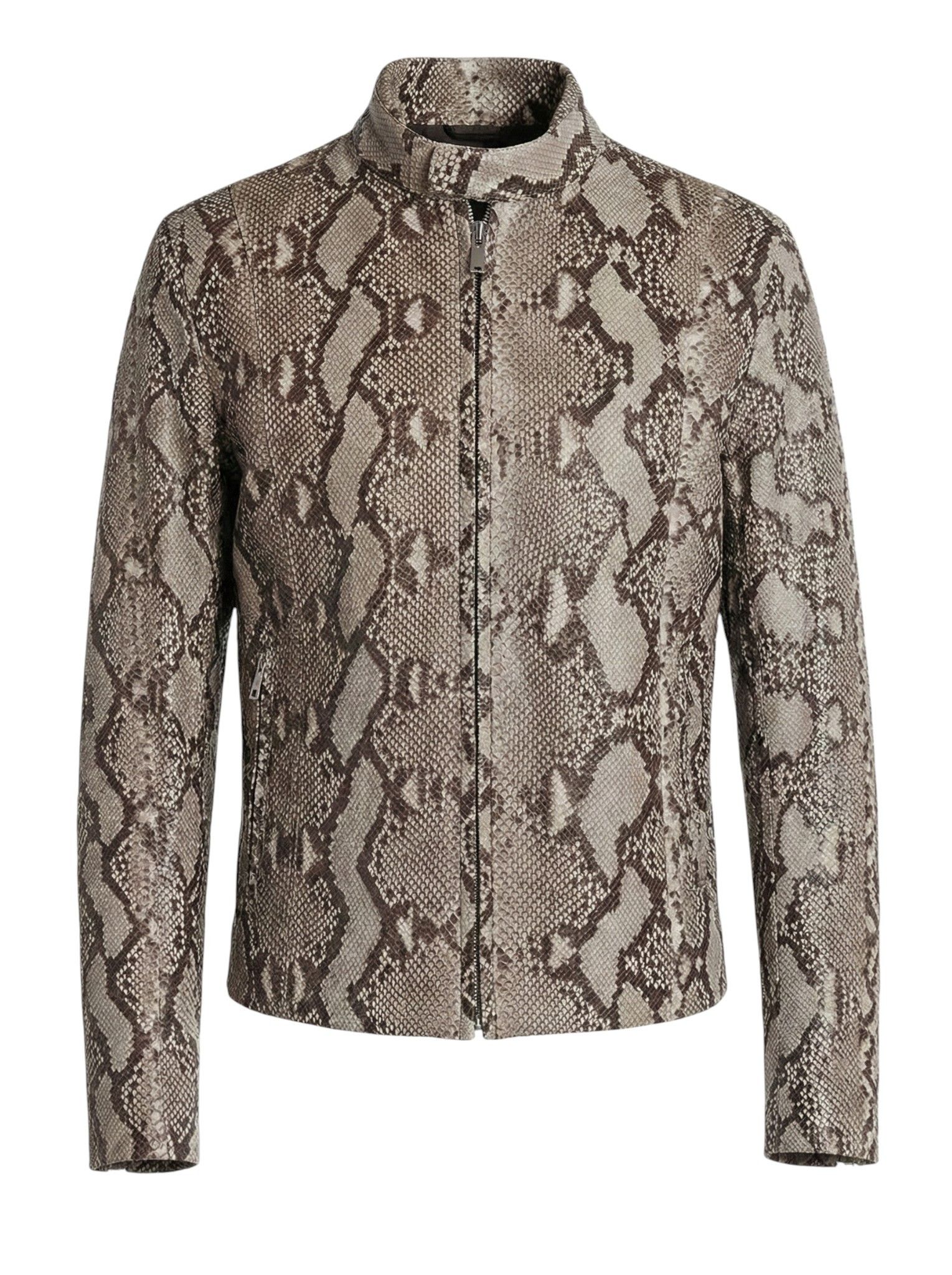 PYTHON LEATHER JACKET