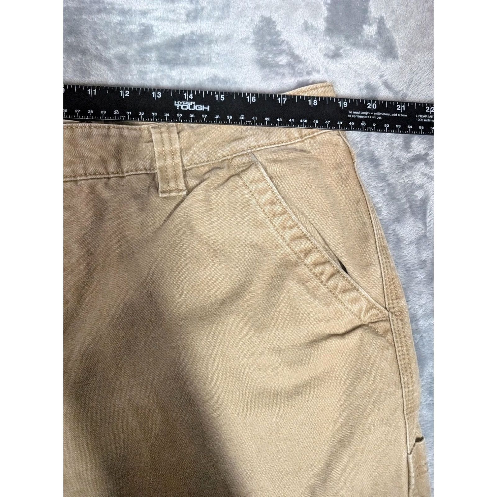 Vintage L.L. Bean Pants Mens 38x30 Beige Katahdin Iron Works Flannel Lined Carpenter Pants Mens 38x30 Beige Flannel Lined Carpenter Workwear Winter Vintage? Size US 38 / EU 54 - 2 Thumbnail