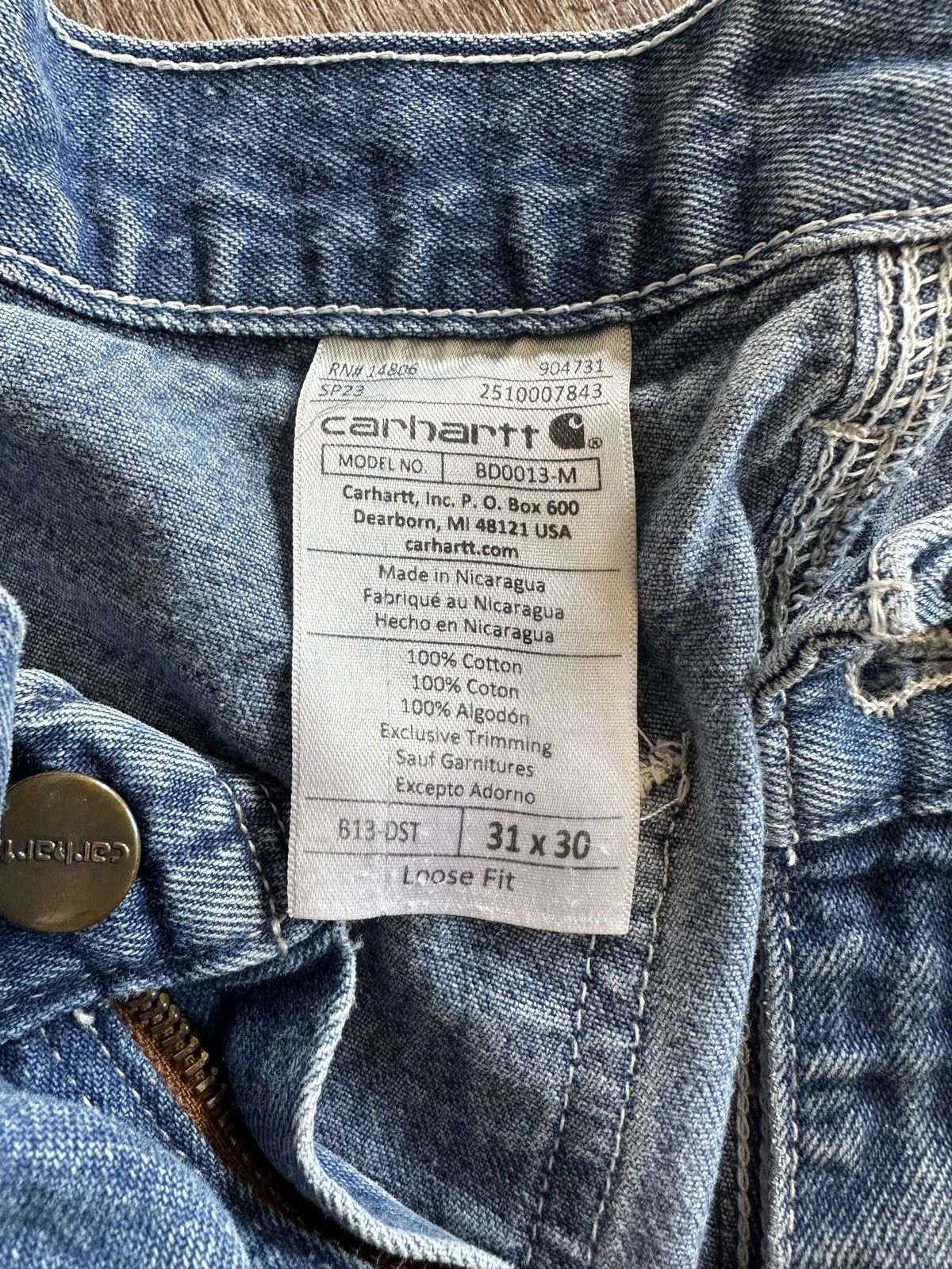 Carhartt Vintage Carhartt Carpenter Jeans Size US 31 - 5 Thumbnail