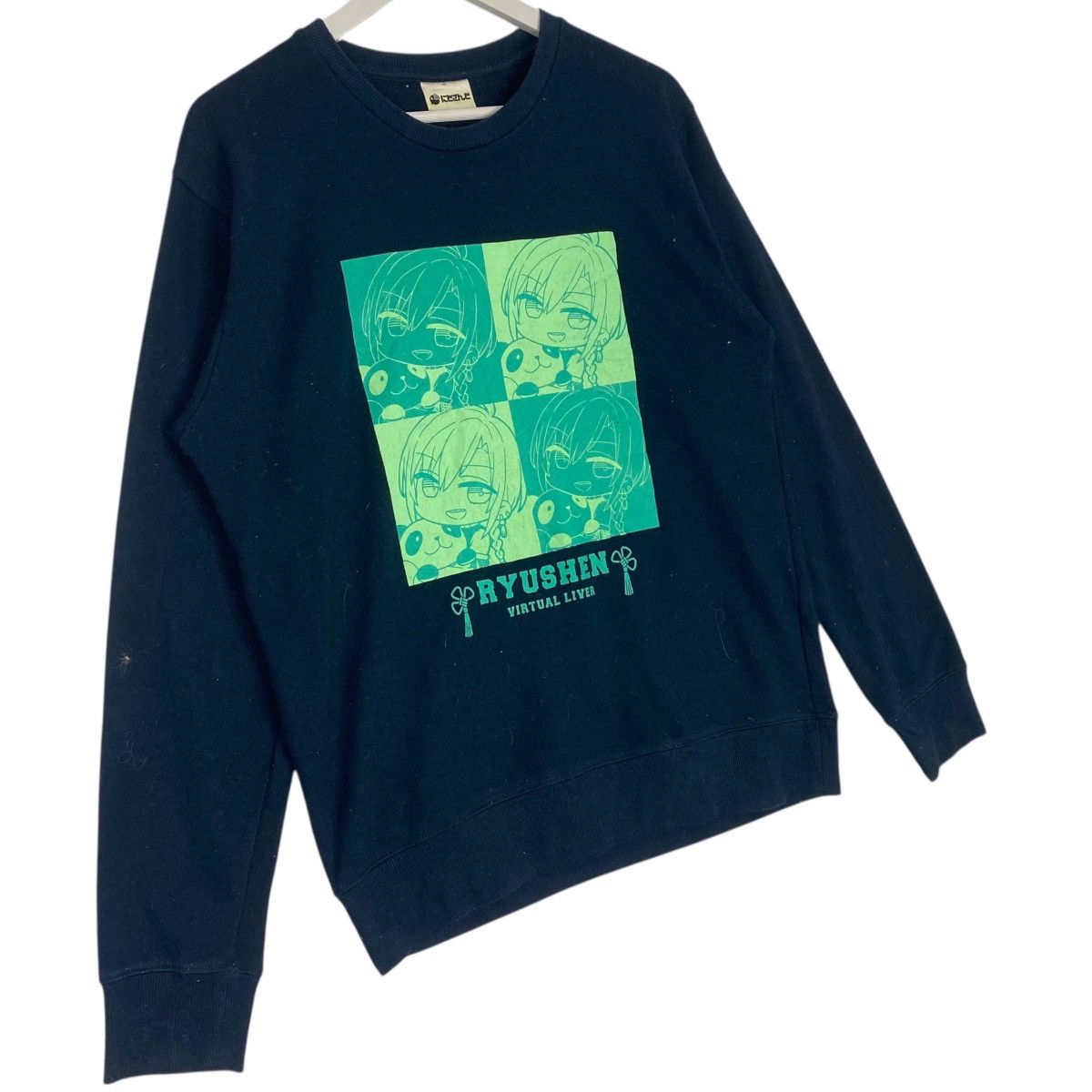 Other Vintage Ryushen Cartoon Printed Black Pullover Jumper Size L Size US L / EU 52-54 / 3 - 3 Thumbnail