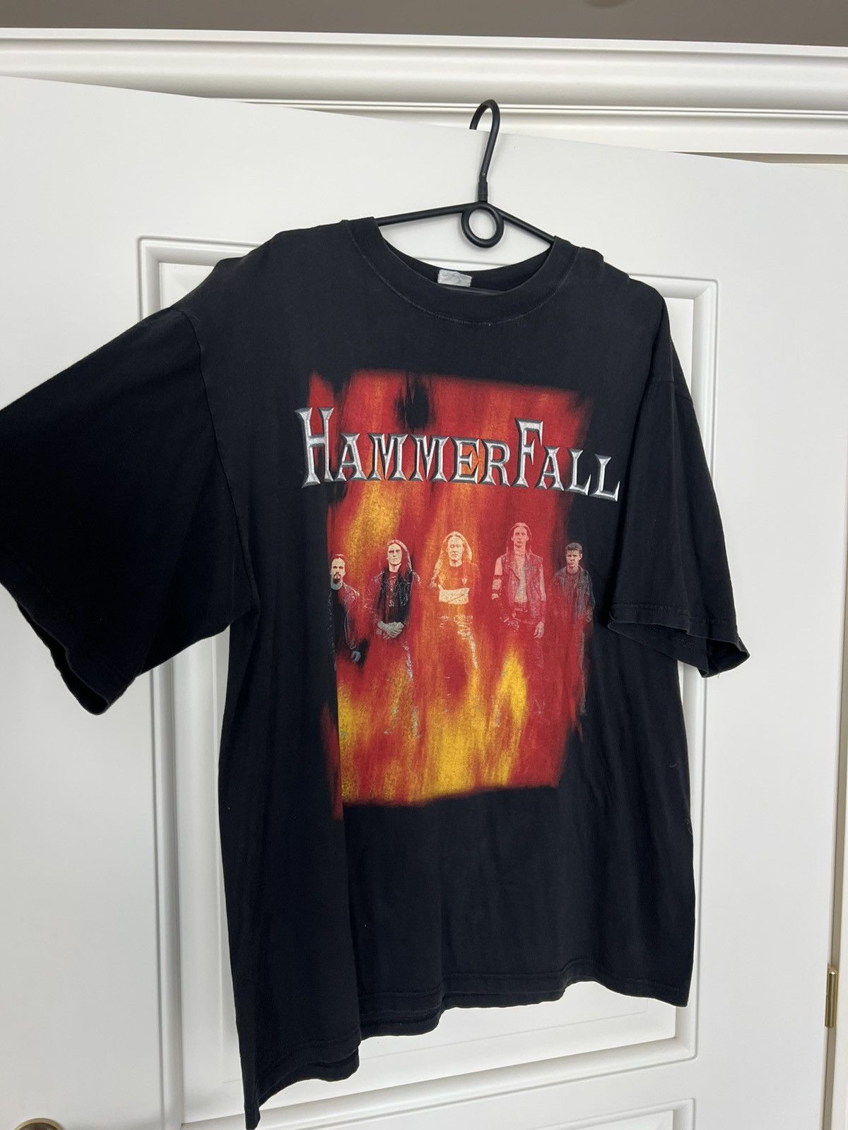 Band Tees Vintage Hammer Fall Band Tee Rock 90s T-Shirt Size US XL / EU 56 / 4 - 6 Thumbnail