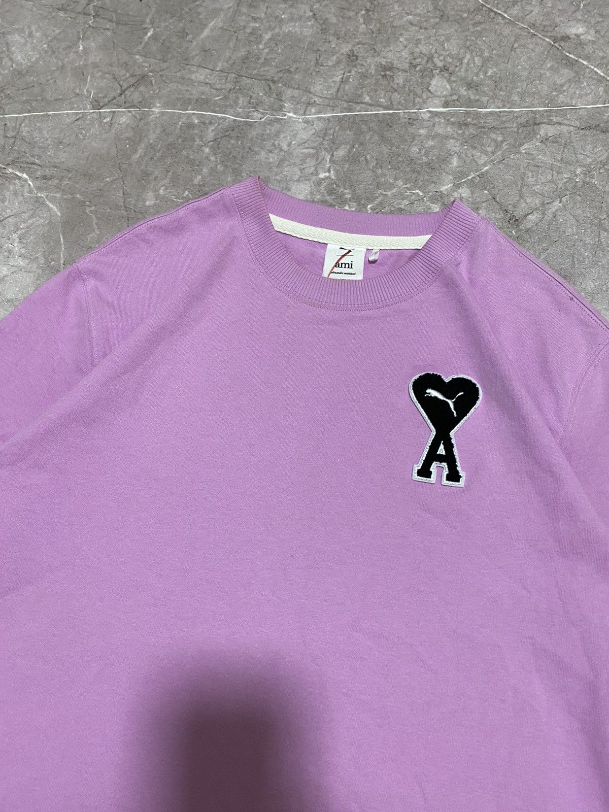 AMI × Puma Rare Puma x Ami Heart Pink Embroidered T Shirt Y2K Size XS Size US XS / EU 42 / 0 - 3 Thumbnail