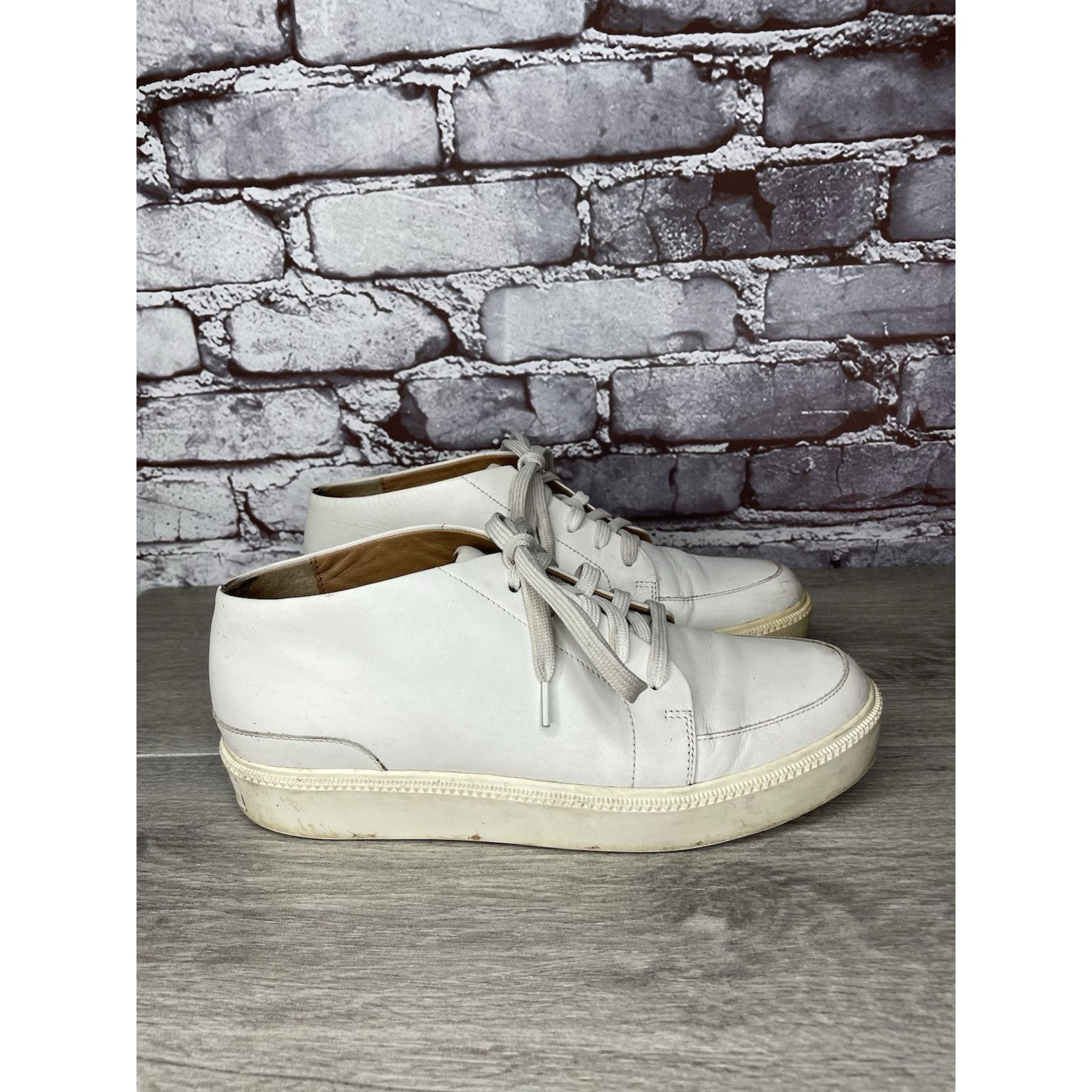 Adolfo Dominguez Adolfo Dominguez White Leather Casual Lace Up Sneakers Women Size US 8.5 / IT 38.5 - 10 Thumbnail