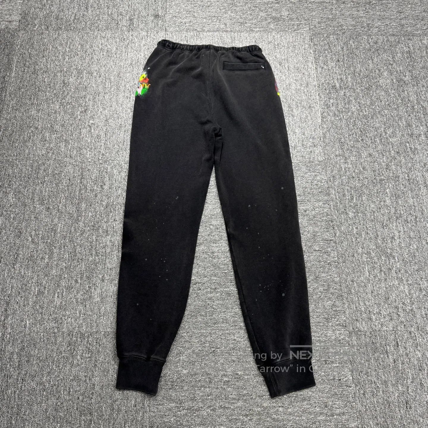 Lanvin Lanvin sizeL Painted spray-painted ankle-binding sport pant Size US 32 / EU 48 - 2 Thumbnail