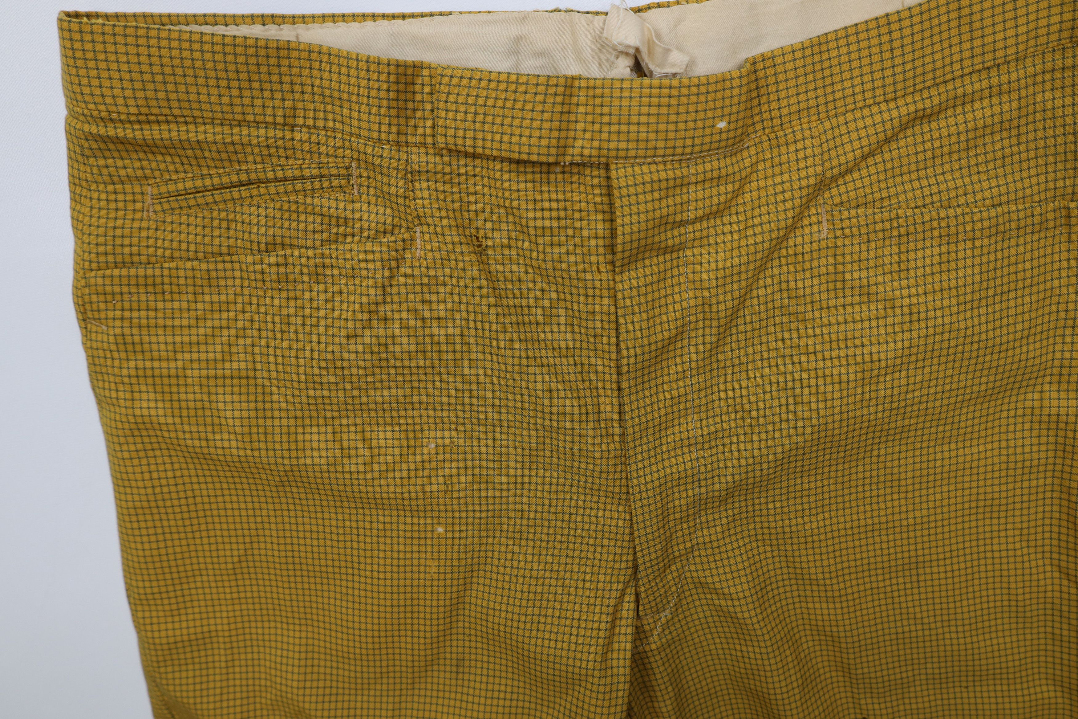 Vintage Vintage 50s Streetwear Wool Chino Pants Yellow Plaid USA Size US 34 / EU 50 - 8 Thumbnail