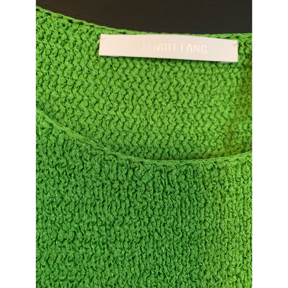Helmut Lang HELMUT LANG GREEN KNIT LUXURY TANK TOP Size L / US 10 / IT 46 - 4 Thumbnail