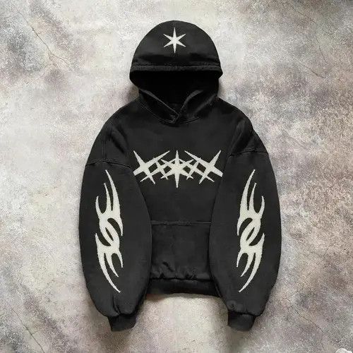 VIBE Vintage Hip Hop Loose Casual Hooded Sweatshirt XL Size US XL / EU 56 / 4 - 8 Thumbnail