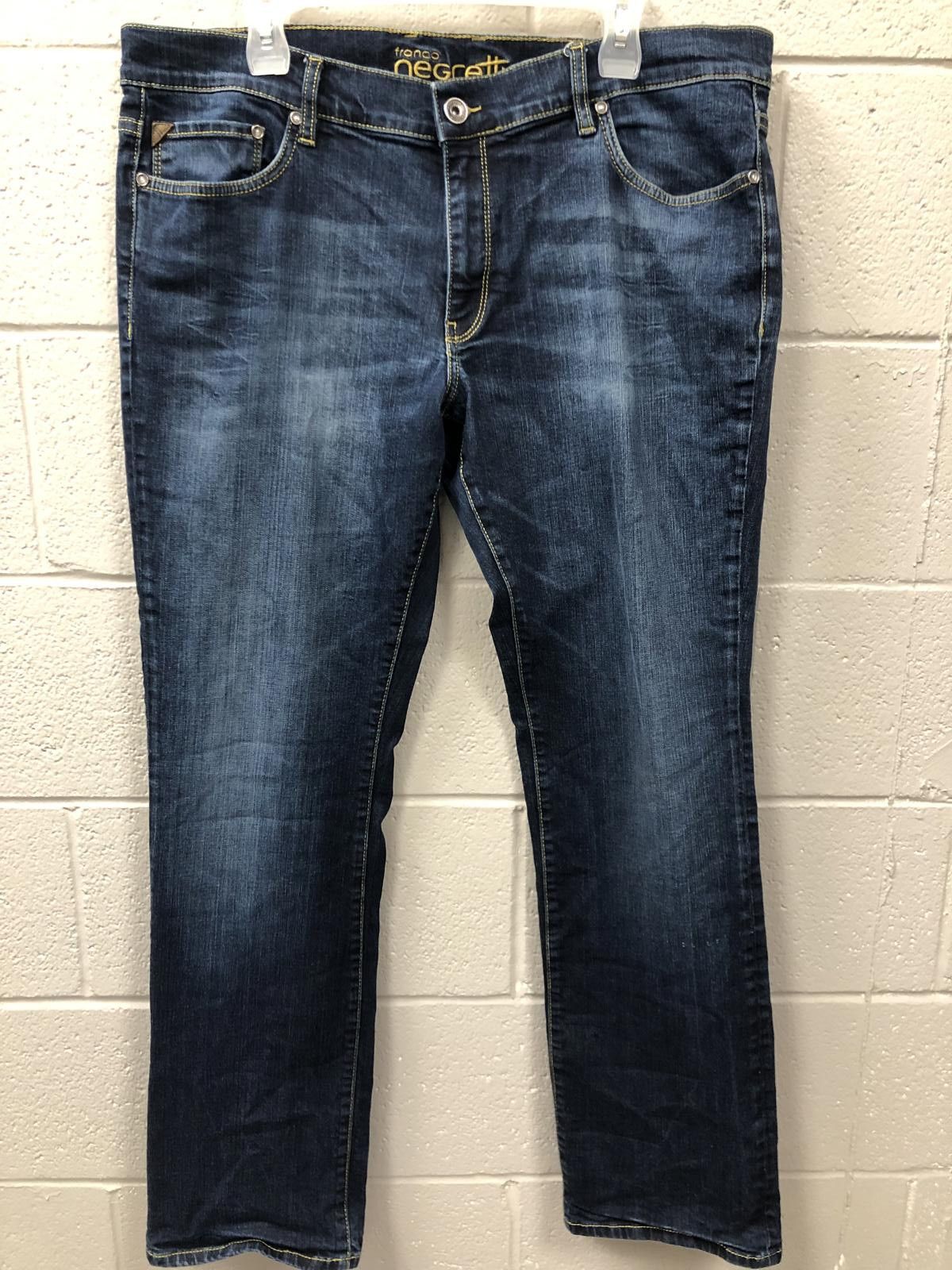 Designer Franco Negretti Men's Dark Wash Jeans Size US 38 / EU 54 - 1 Thumbnail
