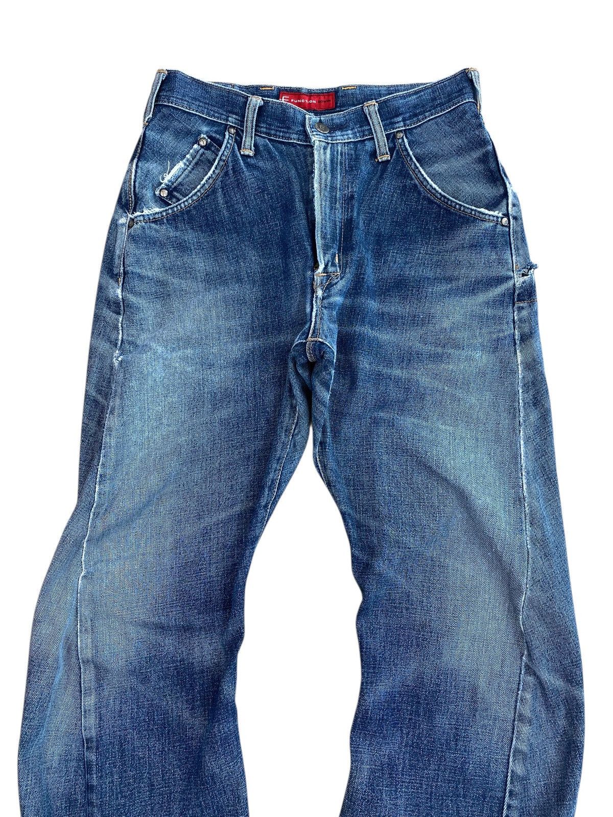 Edwin Edwin Vintage Faded Wash Style Twist Leg Jeans Size US 28 / EU 44 - 2 Thumbnail