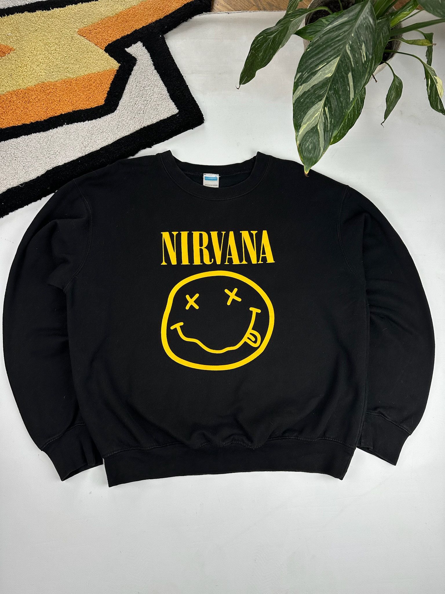 Band Tees Nirvana Vintage Mens Sweatshirt | Grailed