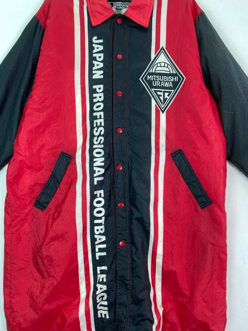 Vintage Vtg Mitsubishi Urawa Red Diamond Japan JFA long coach jacket Size US M / EU 48-50 / 2 - 3 Thumbnail