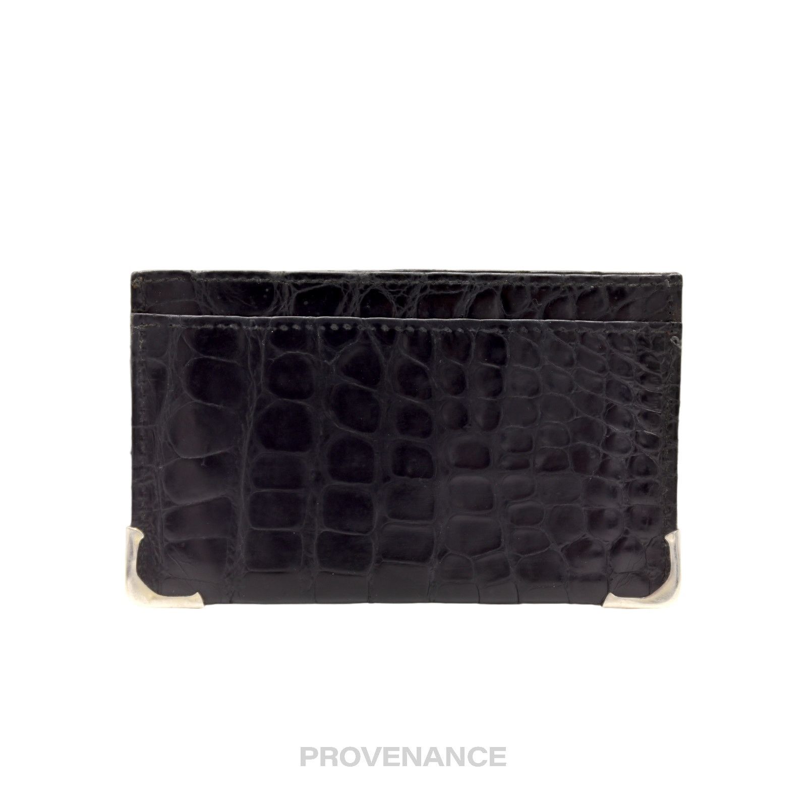 Gucci 🔴 Gucci Card Holder Wallet - Crocodile Leather Size ONE SIZE - 3 Thumbnail