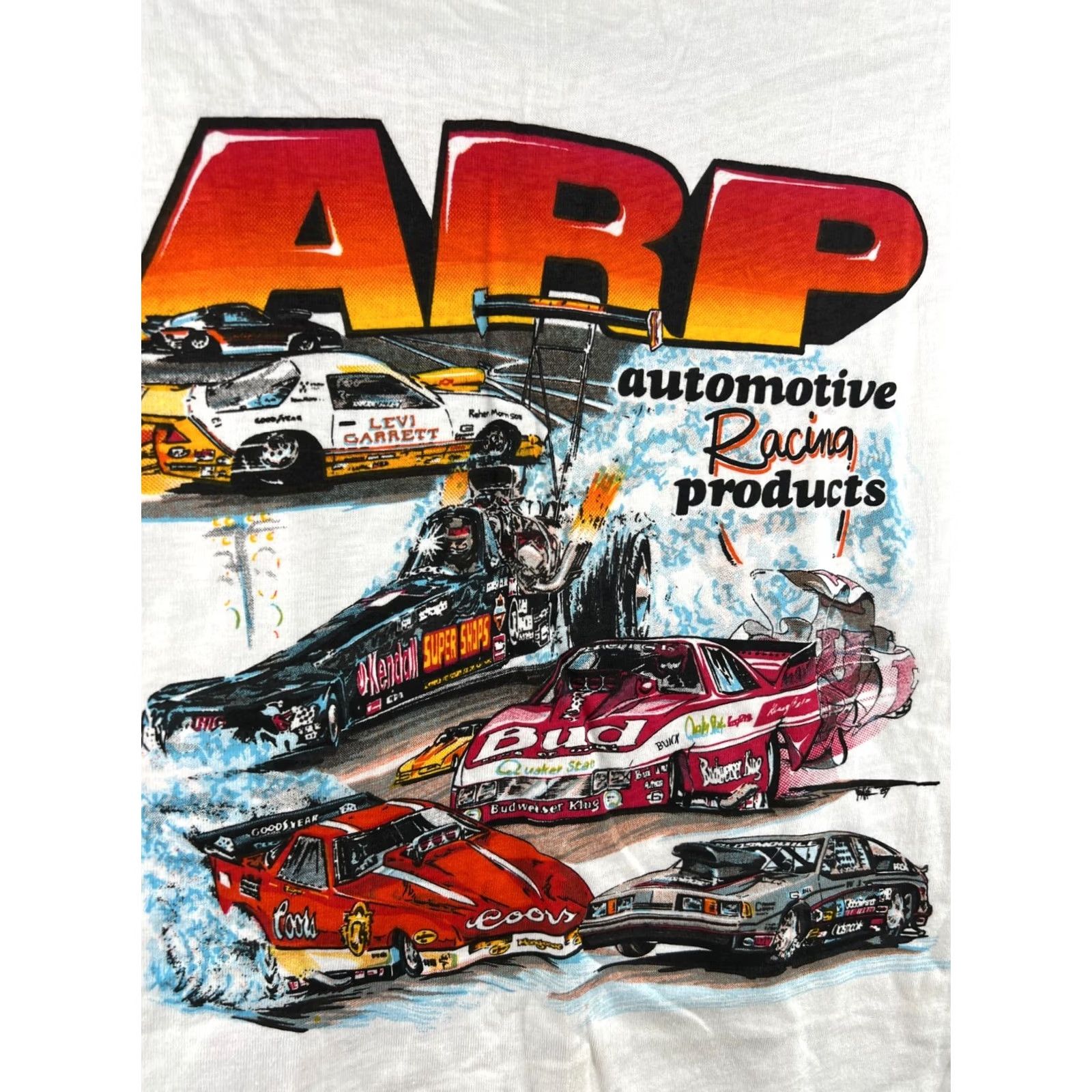Vintage VINTAGE ARP Racing Car T Shirt Adult M White Mens 1980s Size US M / EU 48-50 / 2 - 3 Thumbnail