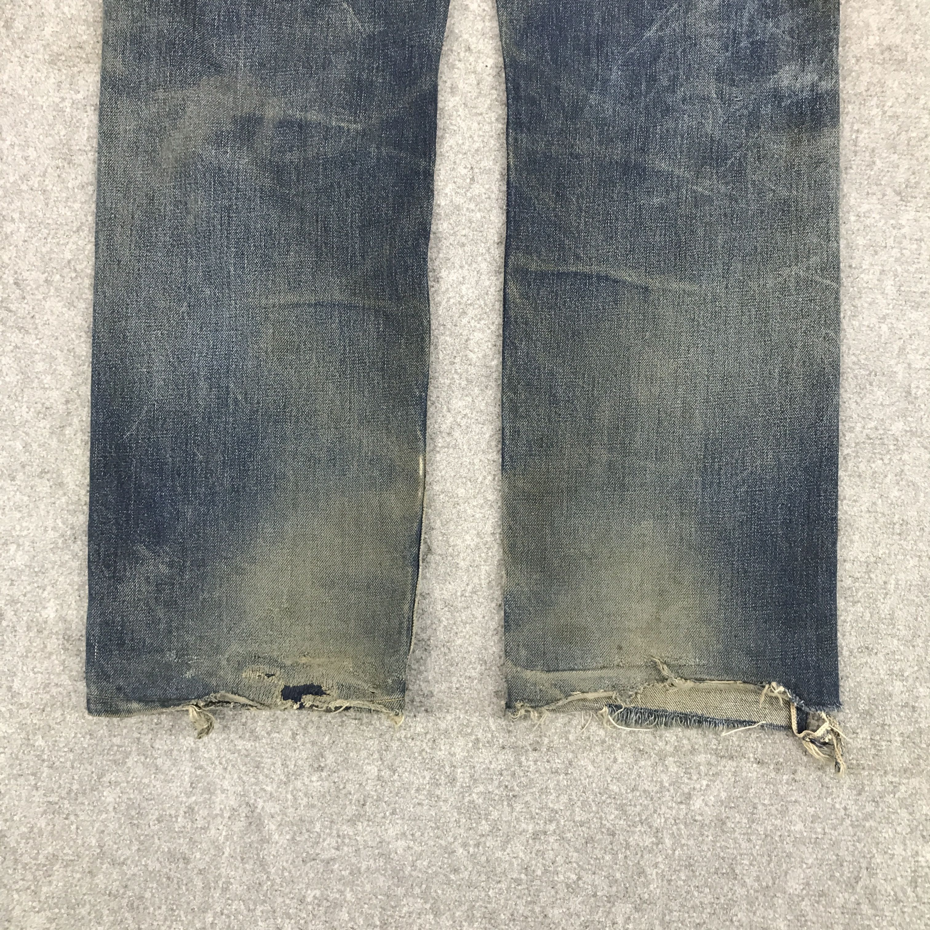 Japanese Brand × Levi's Vintage Clothing VTG🔥LEVI'S BIG E JAPAN SELVAGE DENIM DISTRESSED JEANS Size US 32 / EU 48 - 6 Thumbnail