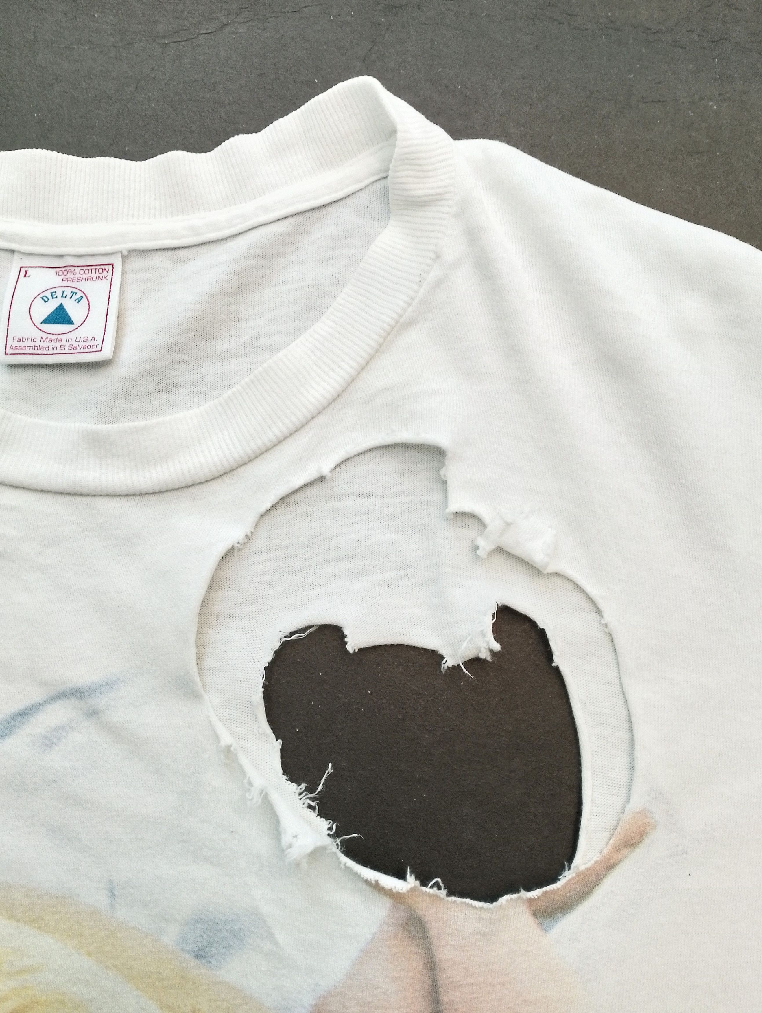 Playboy × Vintage Vintage 1996 Jenny McCarthy Playboy Promo T Shirt Size US L / EU 52-54 / 3 - 8 Thumbnail