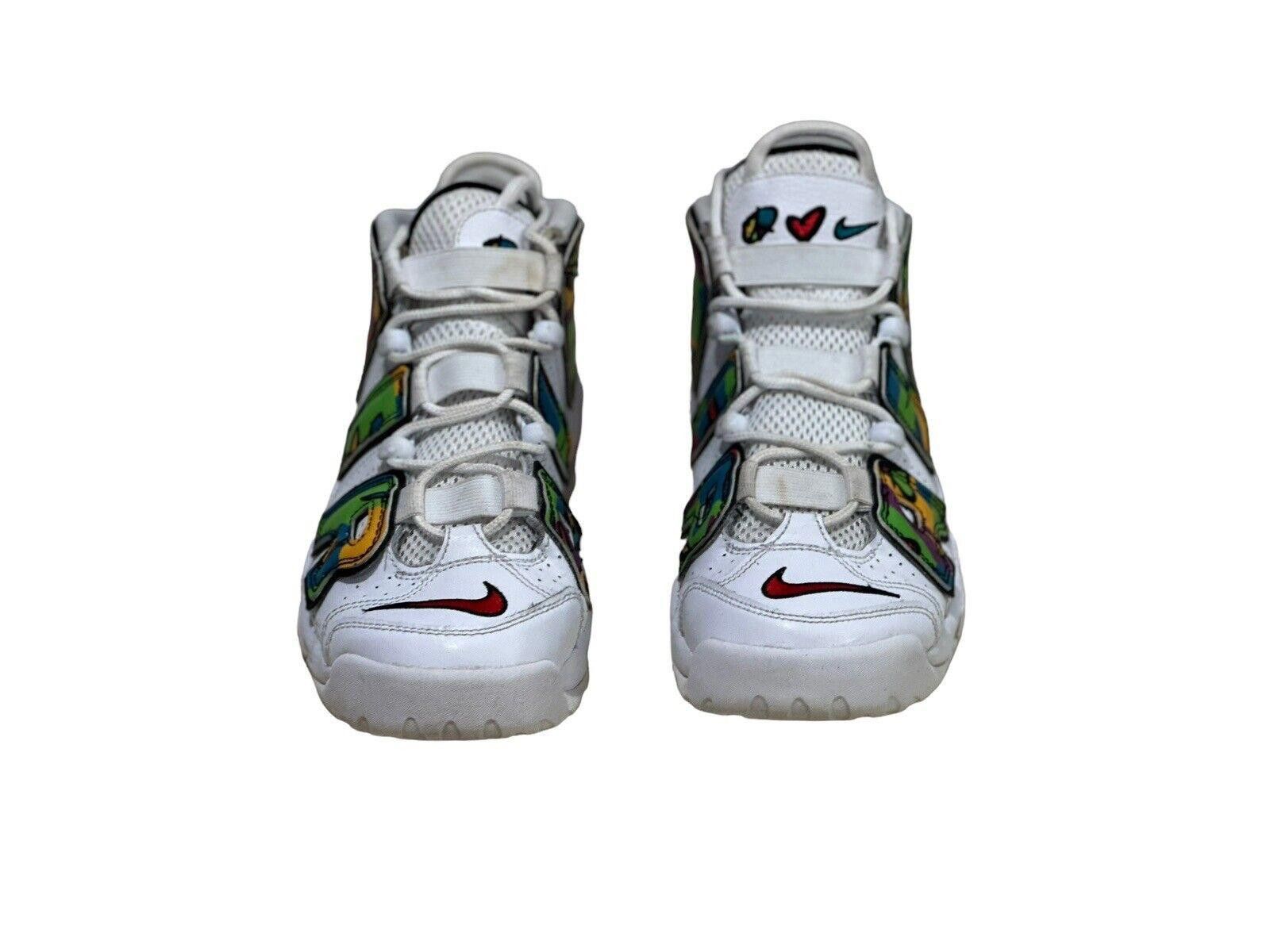 Nike Nike Air More Uptempo GS Peace Love DM8155-100 Size 6.5 Y Size US 6.5 / EU 39-40 - 3 Thumbnail