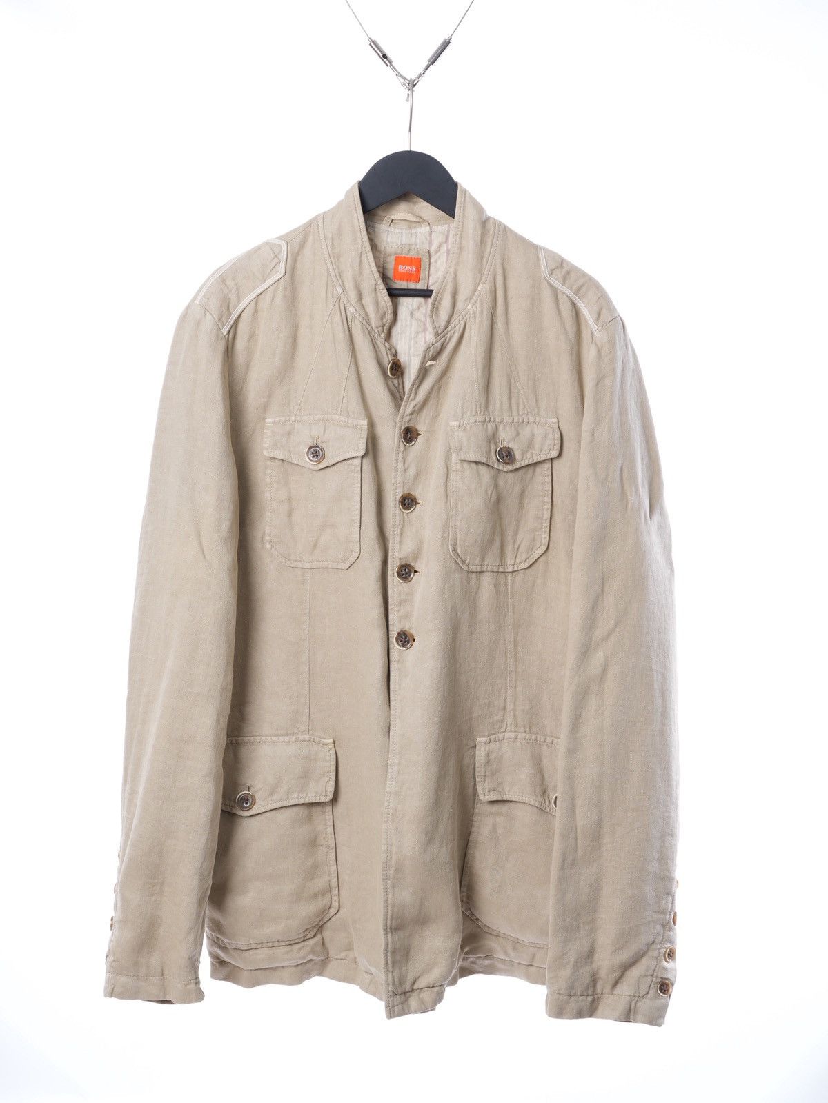 Hugo Boss Vintage Hugo Boss Linen Jacket sz 54 Size US L / EU 52-54 / 3 - 1 Thumbnail