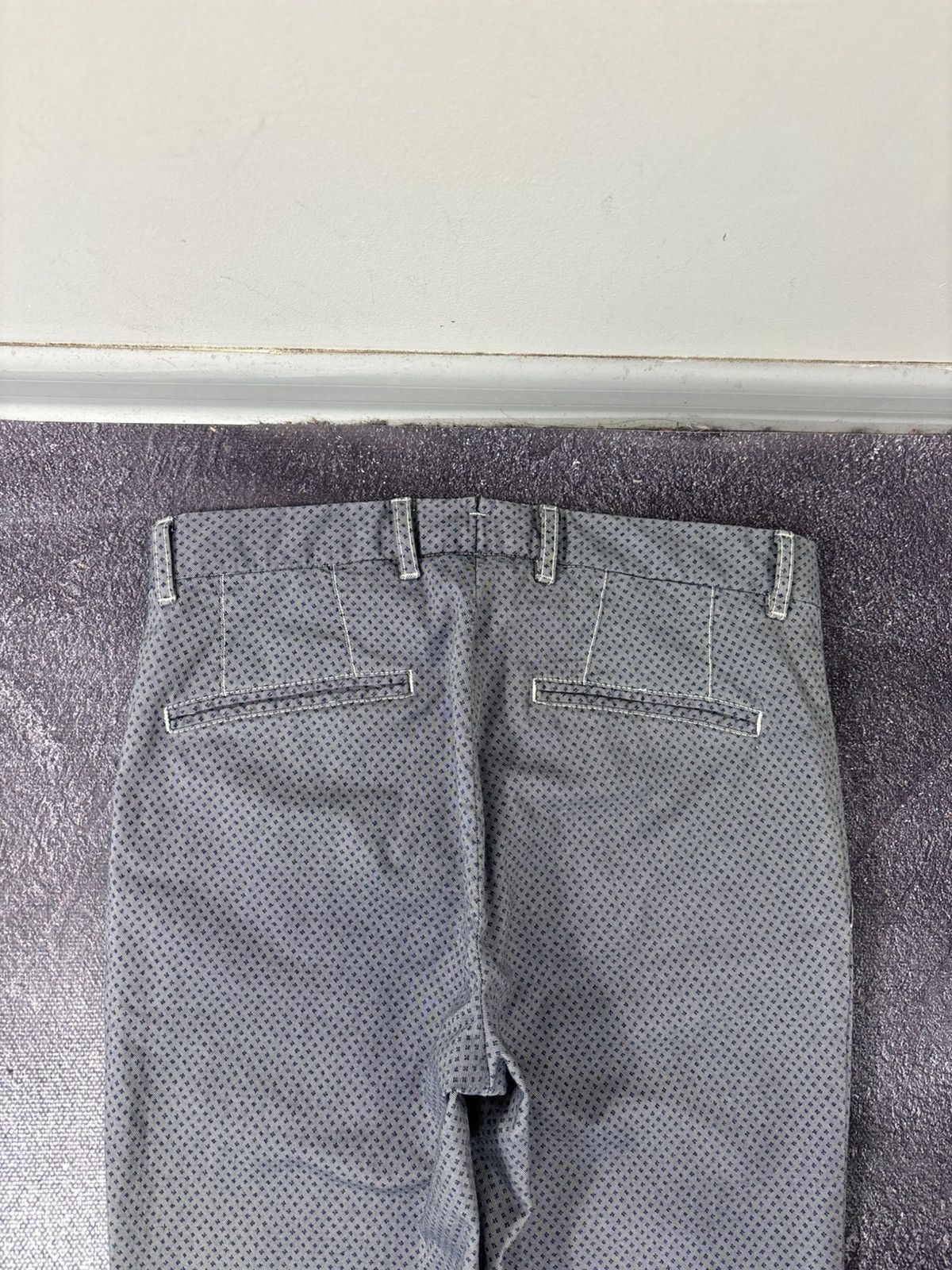 L.B.M. 1911 L.B.M. 1911 Men’s Micro Dash Gray Slim Fit Tailored Pants Size US 30 / EU 46 - 14 Thumbnail