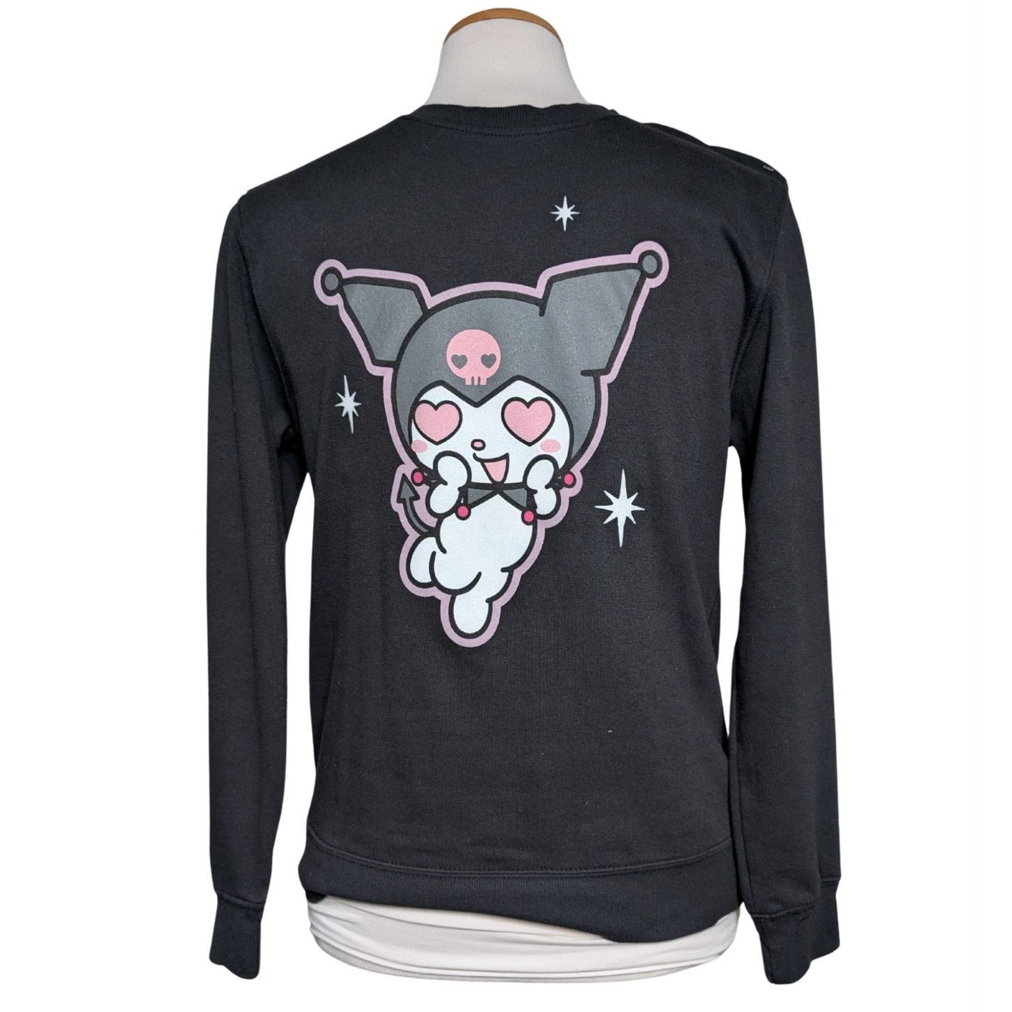 Other Sanrio Kuromi with Baku Long Sleeve Sweatshirt Black Size S Size S / US 4 / IT 40 - 1 Thumbnail