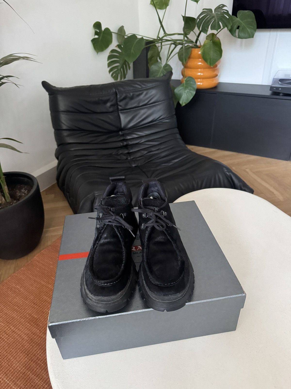 Prada PRADA Boots Calf Hair Shoes Fur Black Vintage Archive Luxury Size US 8 / EU 41 - 4 Thumbnail