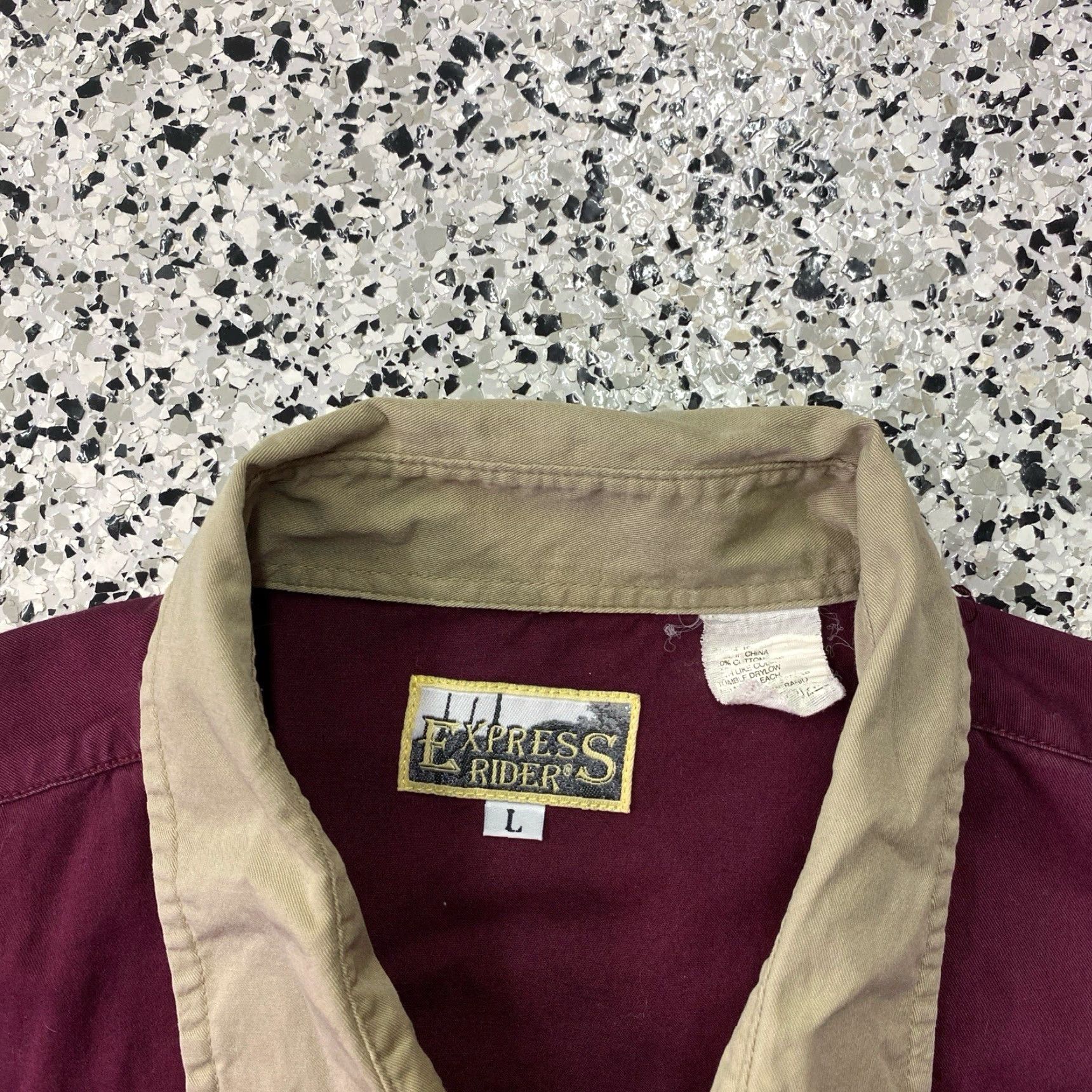 Express VINTAGE Express Rider Men’s Large Red Western Pearl Snap Shirt Cotton Size US L / EU 52-54 / 3 - 2 Thumbnail