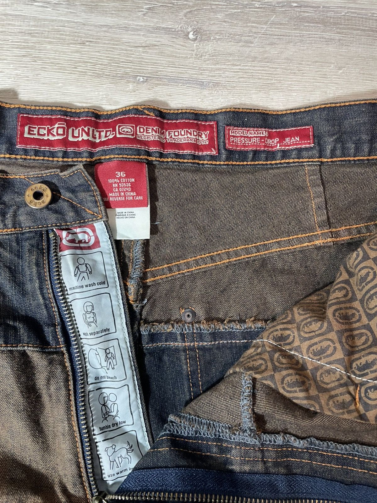 Ecko Unltd. Ecko Unltd Baggy Jeans – Y2K Hip Hop Denim Wide Fit Archive Size US 36 / EU 52 - 5 Thumbnail