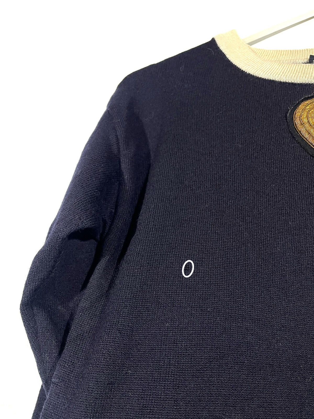Escada ESCADA Blue Wool Sweater Size 36/S Heart Embroidered Logo Size S / US 4 / IT 40 - 9 Thumbnail