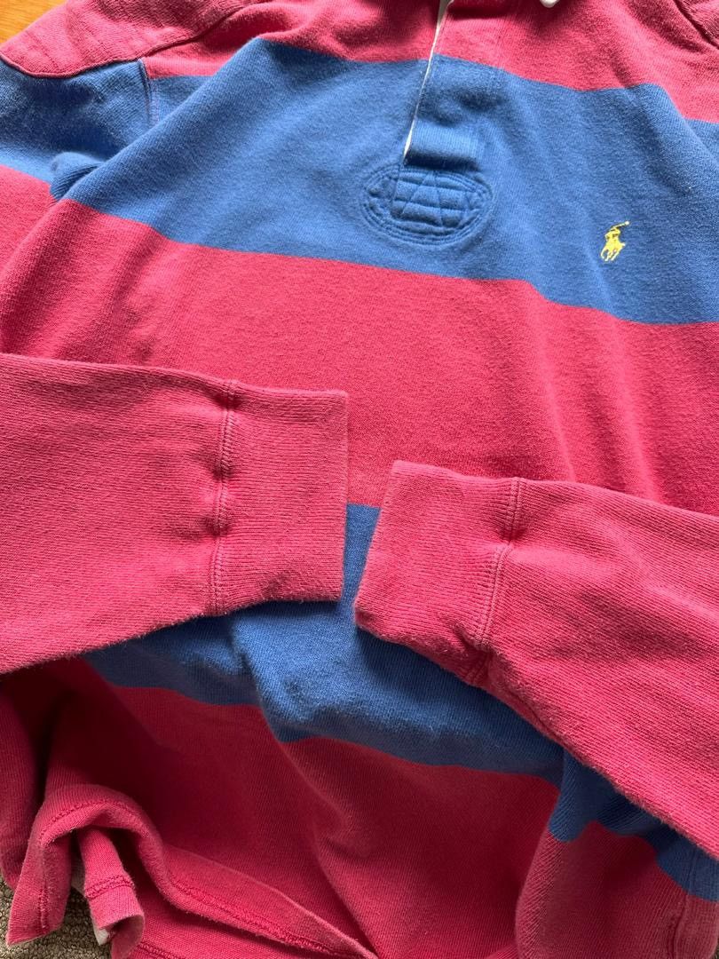 Polo Ralph Lauren VINTAGE POLO RALPH LAUREN STRIPE RUGBY SHIRT Size US L / EU 52-54 / 3 - 3 Thumbnail