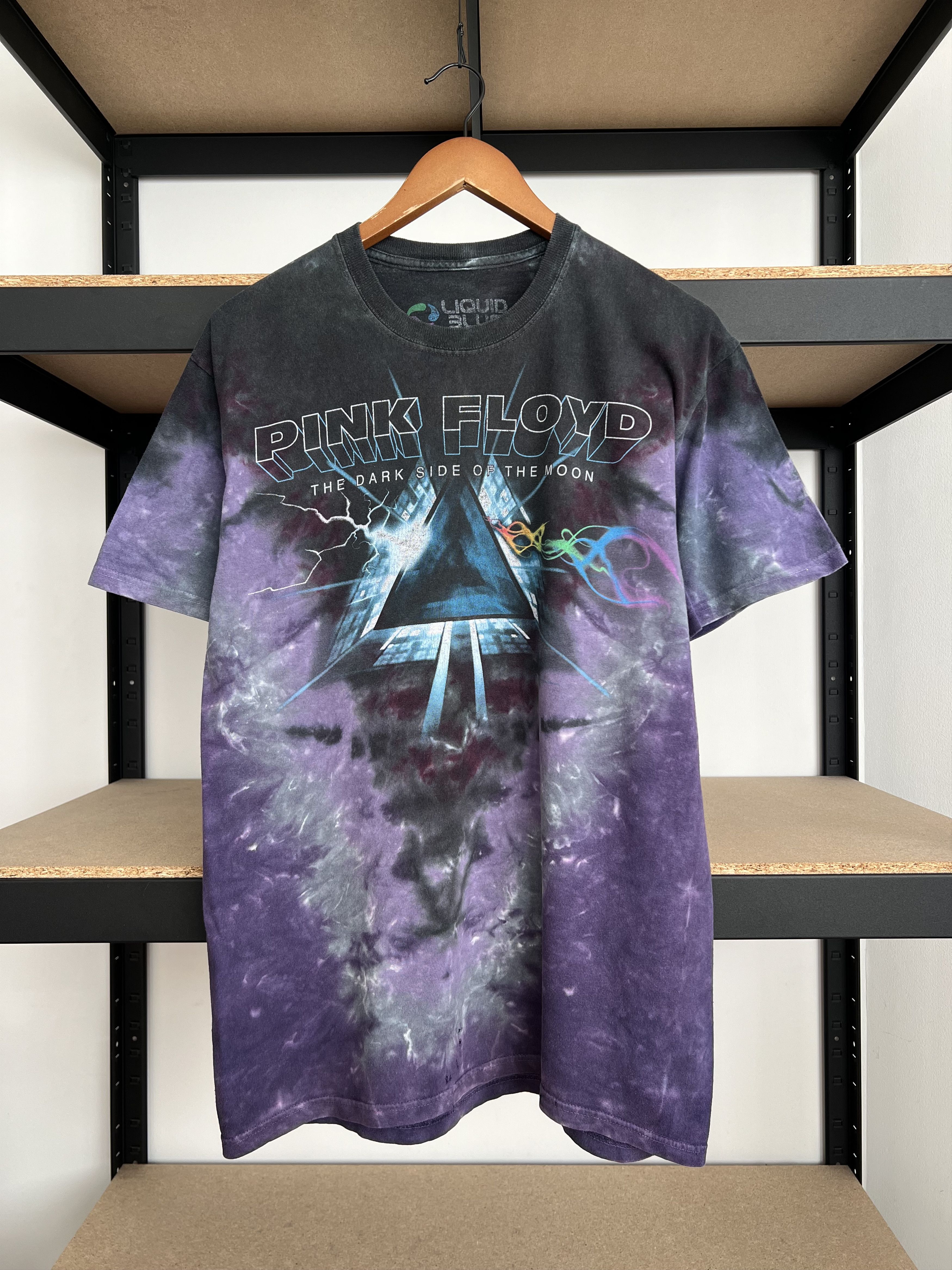 Vintage 2000s Pink Floyd Liquid Blue Tie Dye T-shirt