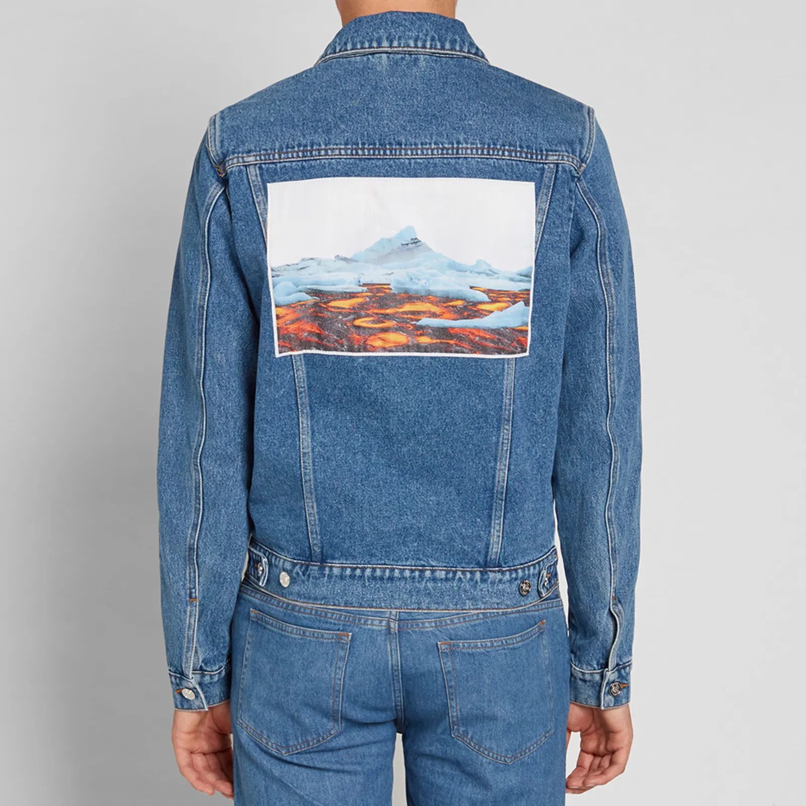 Kenzo Kenzo Medium Wash Denim Jacket with Patches Size US M / EU 48-50 / 2 - 4 Thumbnail