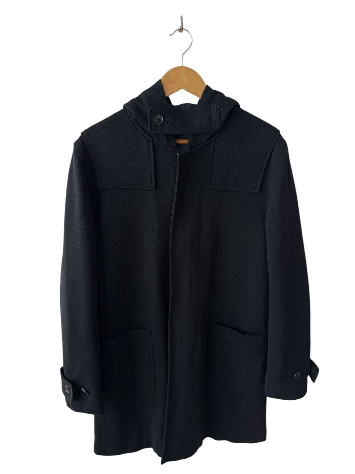 PPFM Vintage PPFM Homme All Black Long Coat Jacket Size US L / EU 52-54 / 3 - 1 Thumbnail