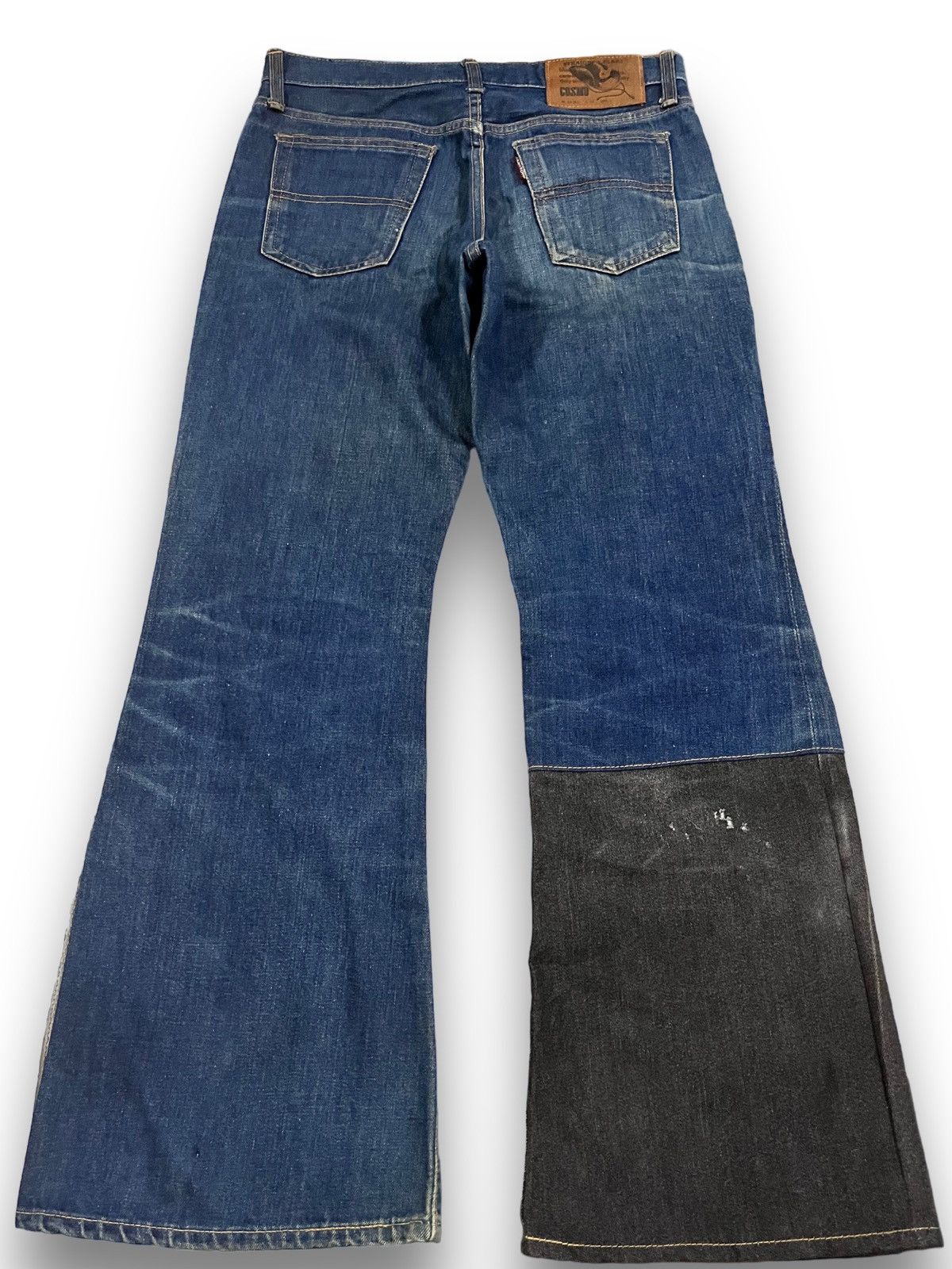 Beauty Beast × POST ARCHIVE FACTION (PAF) Vintage Cosmo Indigo Flare Denim Size US 30 / EU 46 - 10 Thumbnail