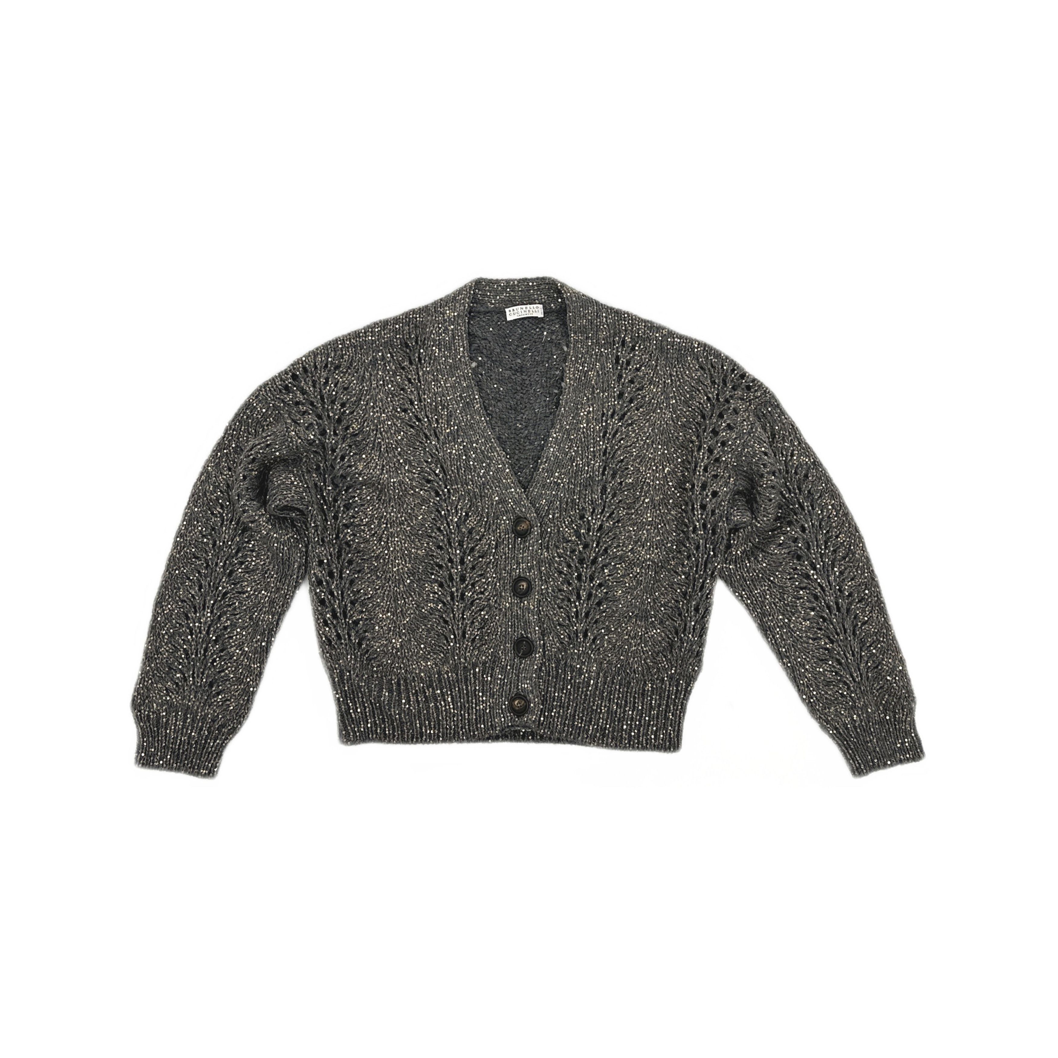 Brunello Cucinelli Brunello Cucinelli Sequin Cashmere Cardigan Size S Size US S / EU 44-46 / 1 - 1 Thumbnail