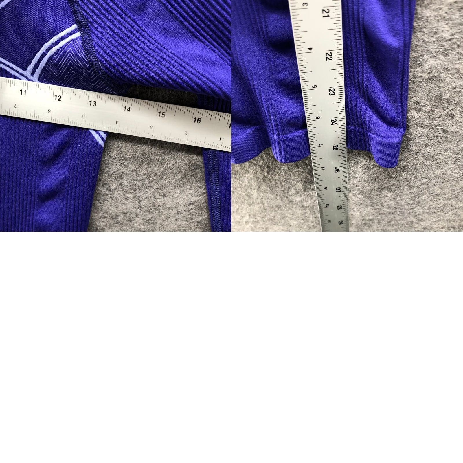 Athleta Athleta Hoodie Womens S Blue Seamless Full Zip Fitted Athletic Ruched Thumbholes Size S / US 4 / IT 40 - 8 Thumbnail
