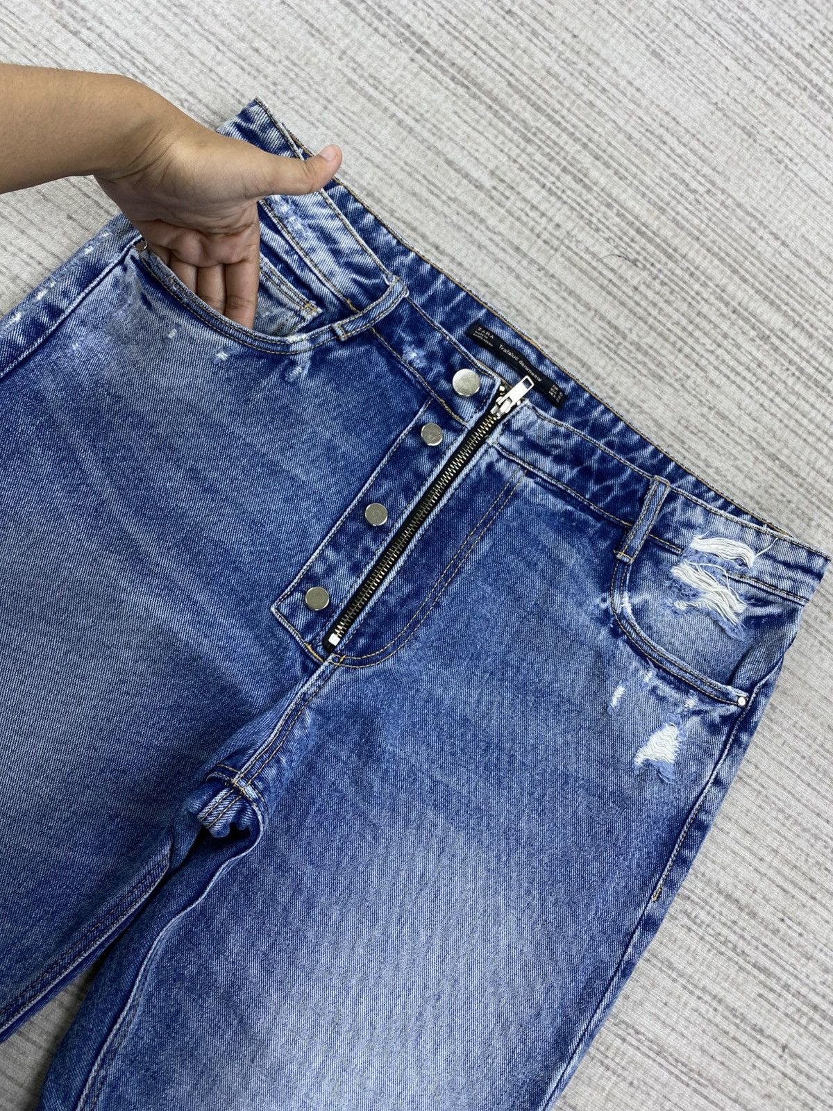 Zara Vintage Trafaluc By Zara Rare Design Denim Jeans Size US 34 / EU 50 - 10 Thumbnail